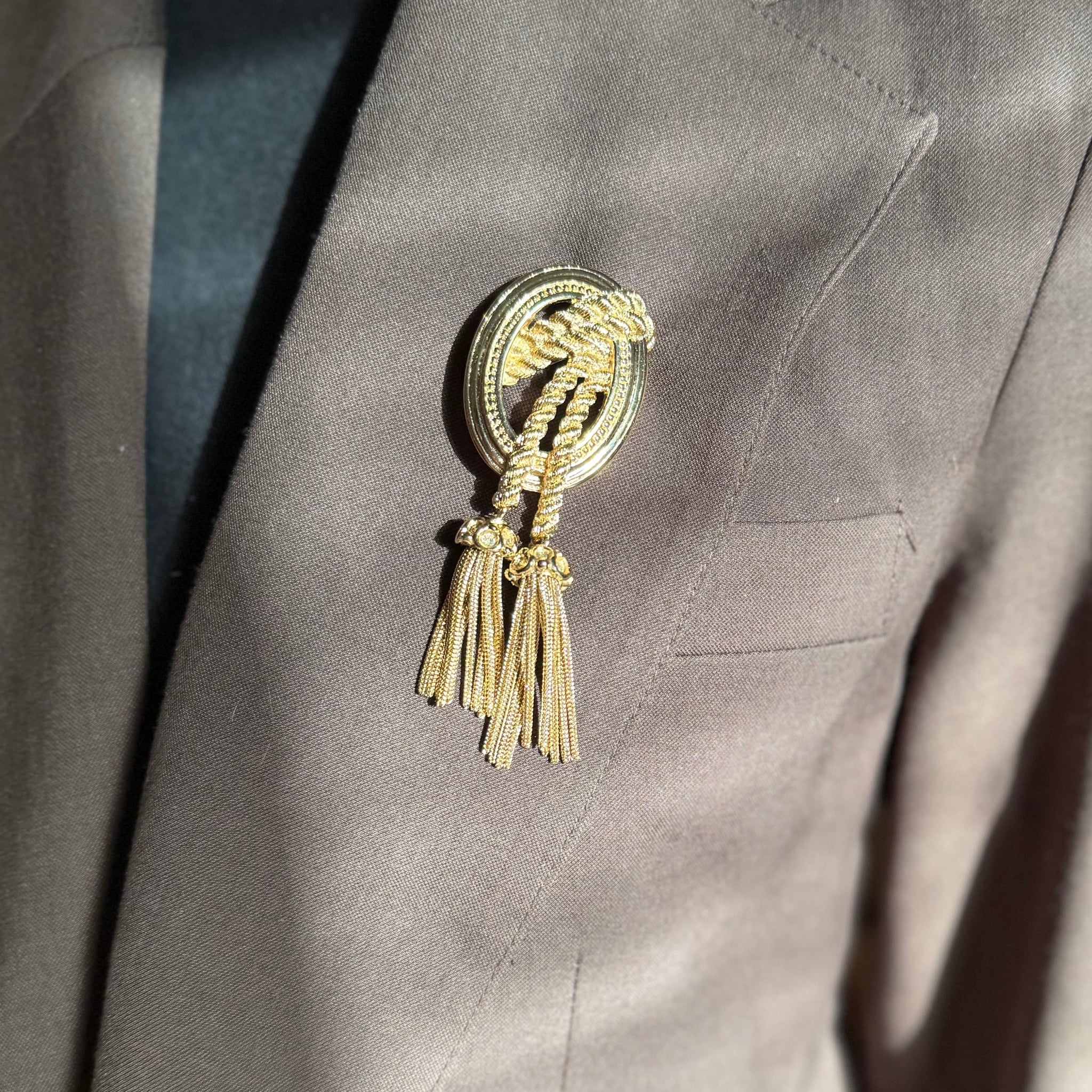 Dior Vintage Tassel Brooch by The Vintage New Yorker