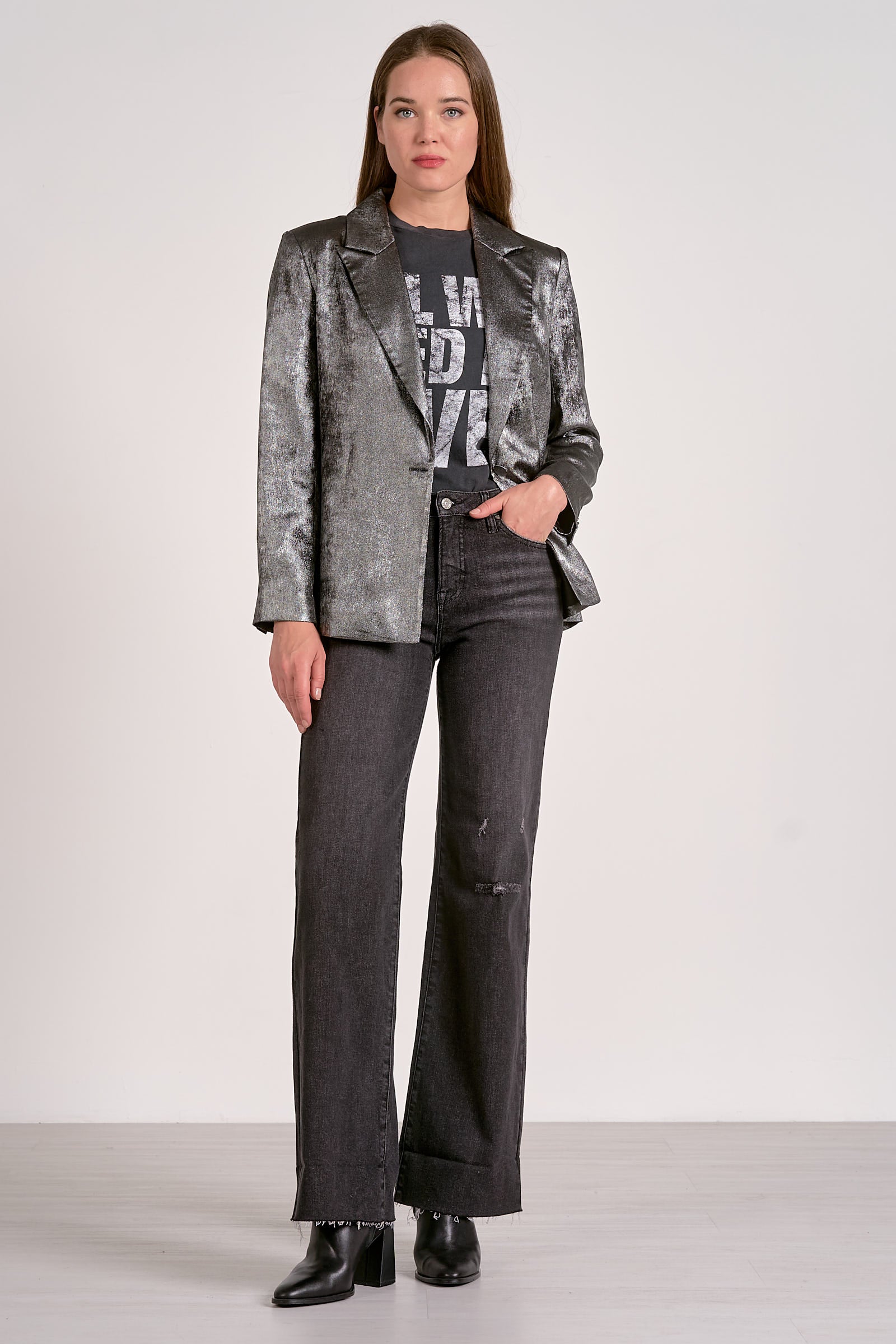 Elan Wide Lapel Blazer by Sierra Deene