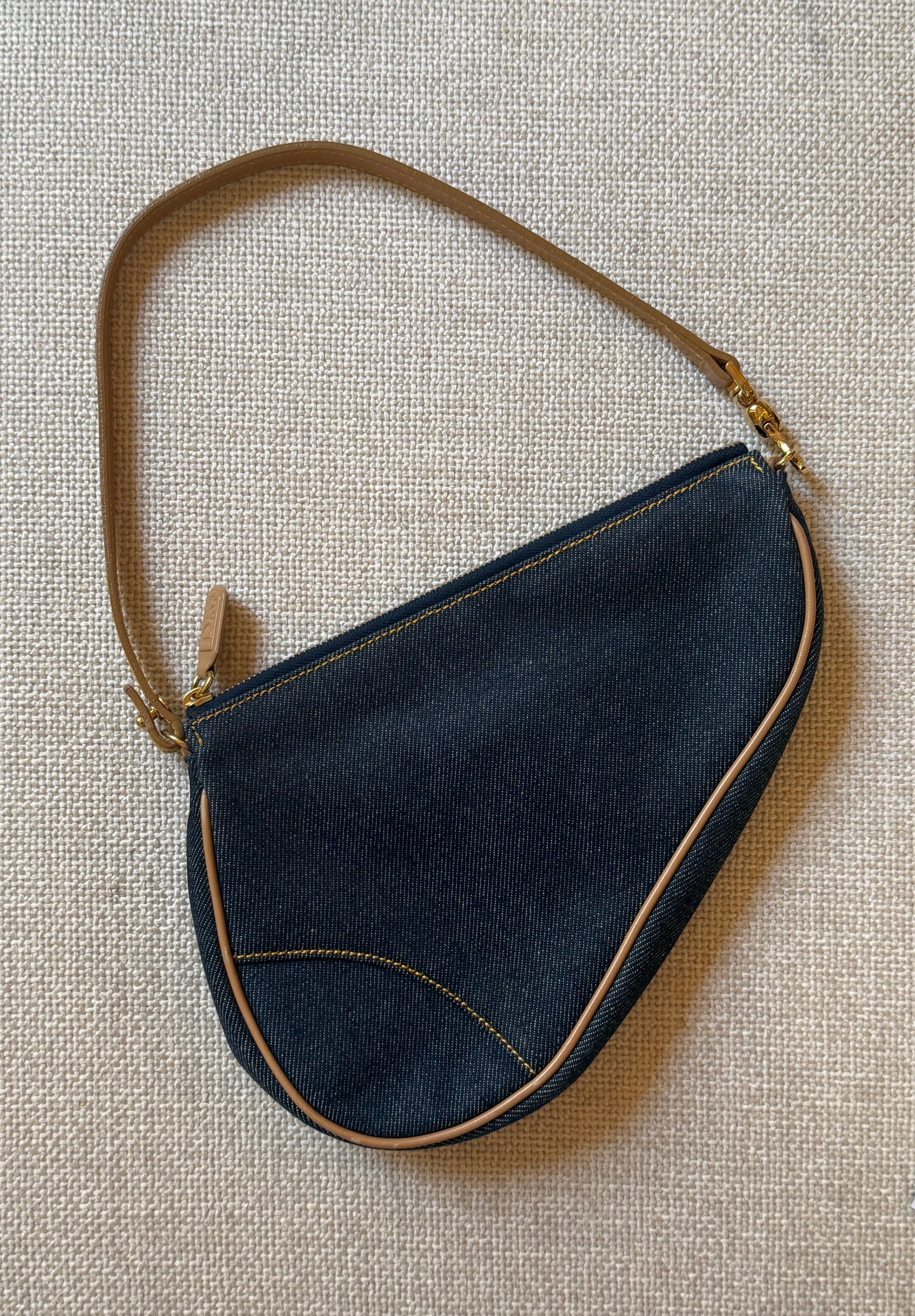 Dior Vintage Dark Rinse Denim Saddle by The Vintage New Yorker