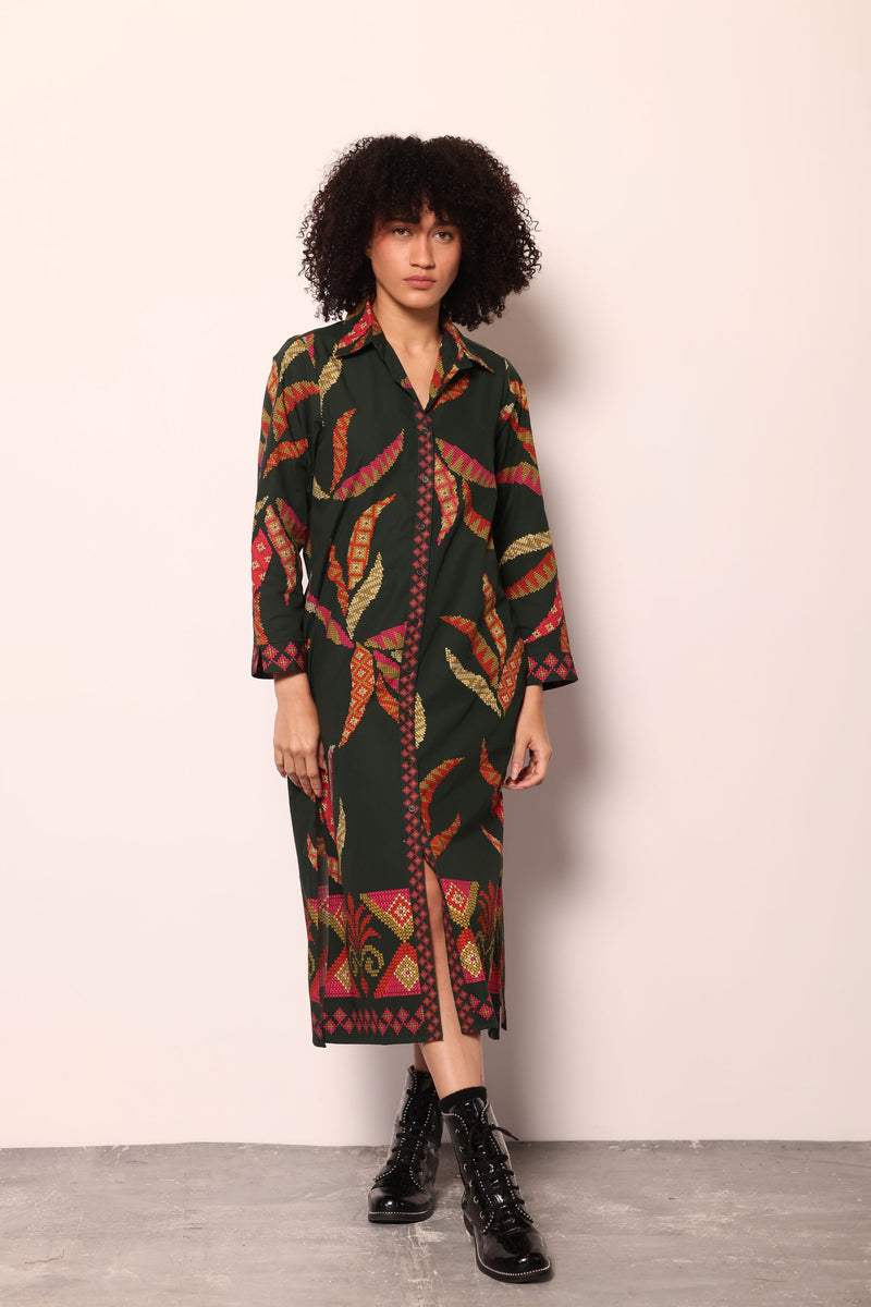 FOREST STITCH ELIZA DRESS by Maude Vivante