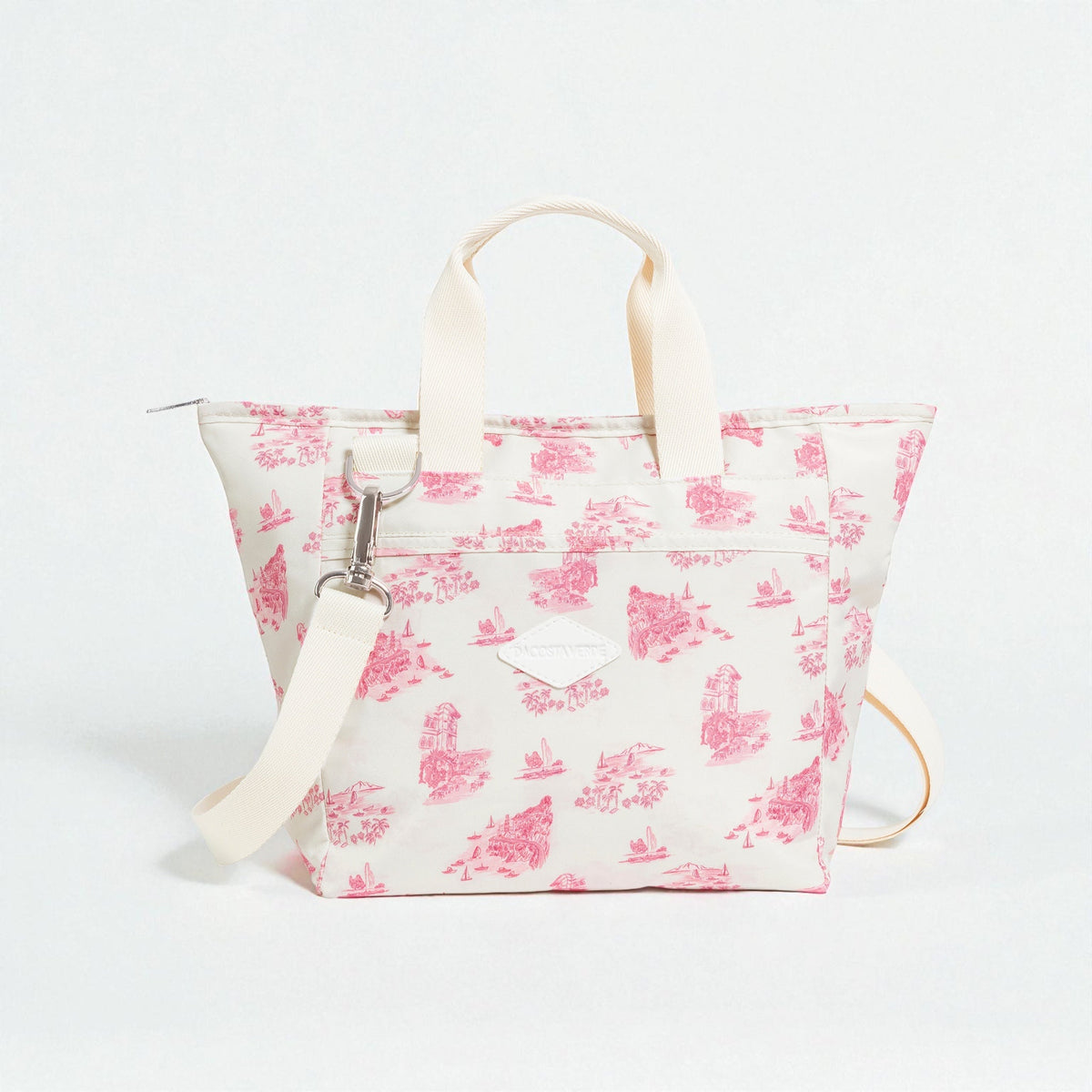 The Daily Tote Bag Toile de Jouy Pink 13L by DaCosta