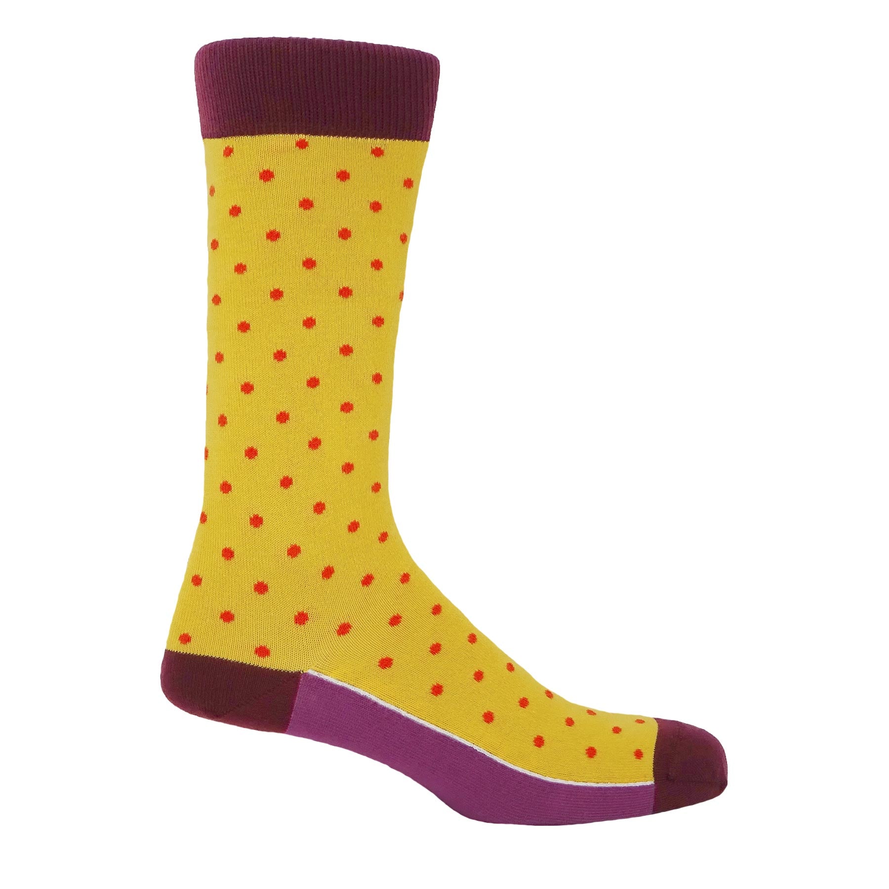 Pin Polka Men's Socks - Honey by Peper Harow