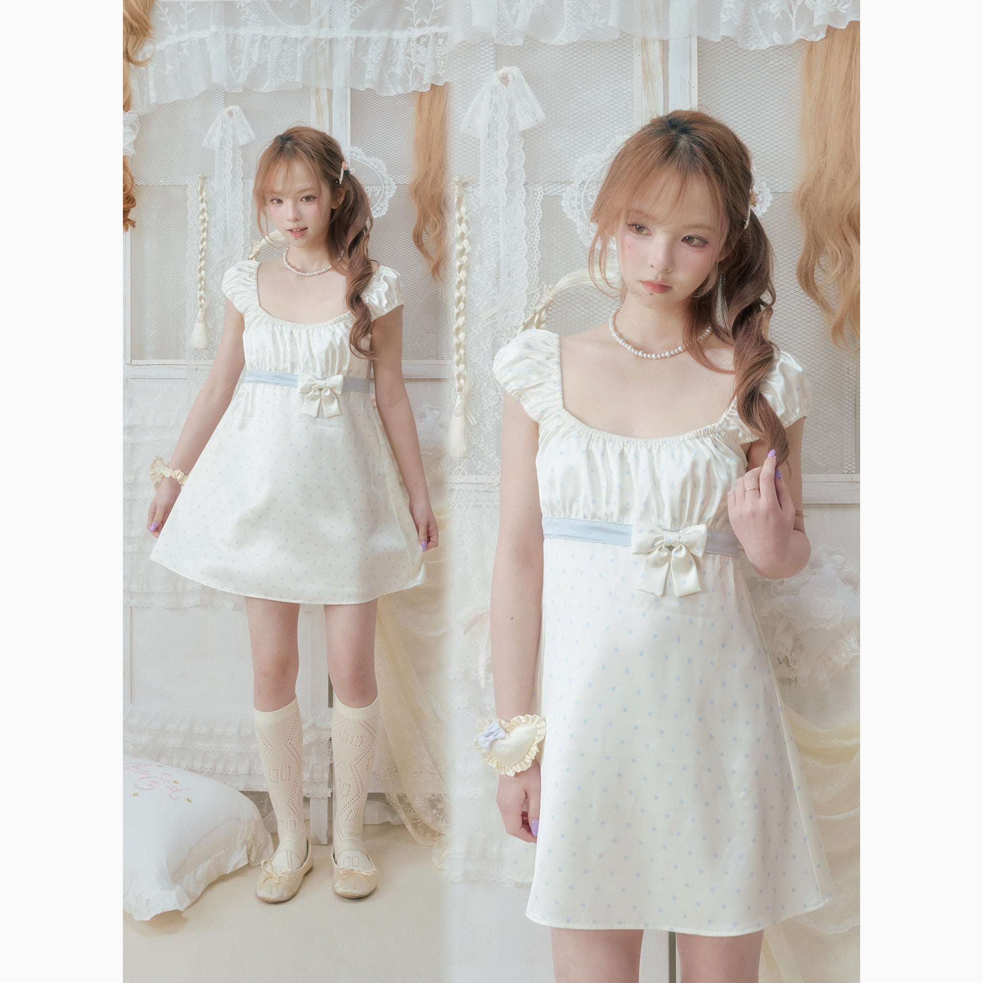 Coquette Polka Dot Dress - SOS SEAMSTRESS by Land Decora
