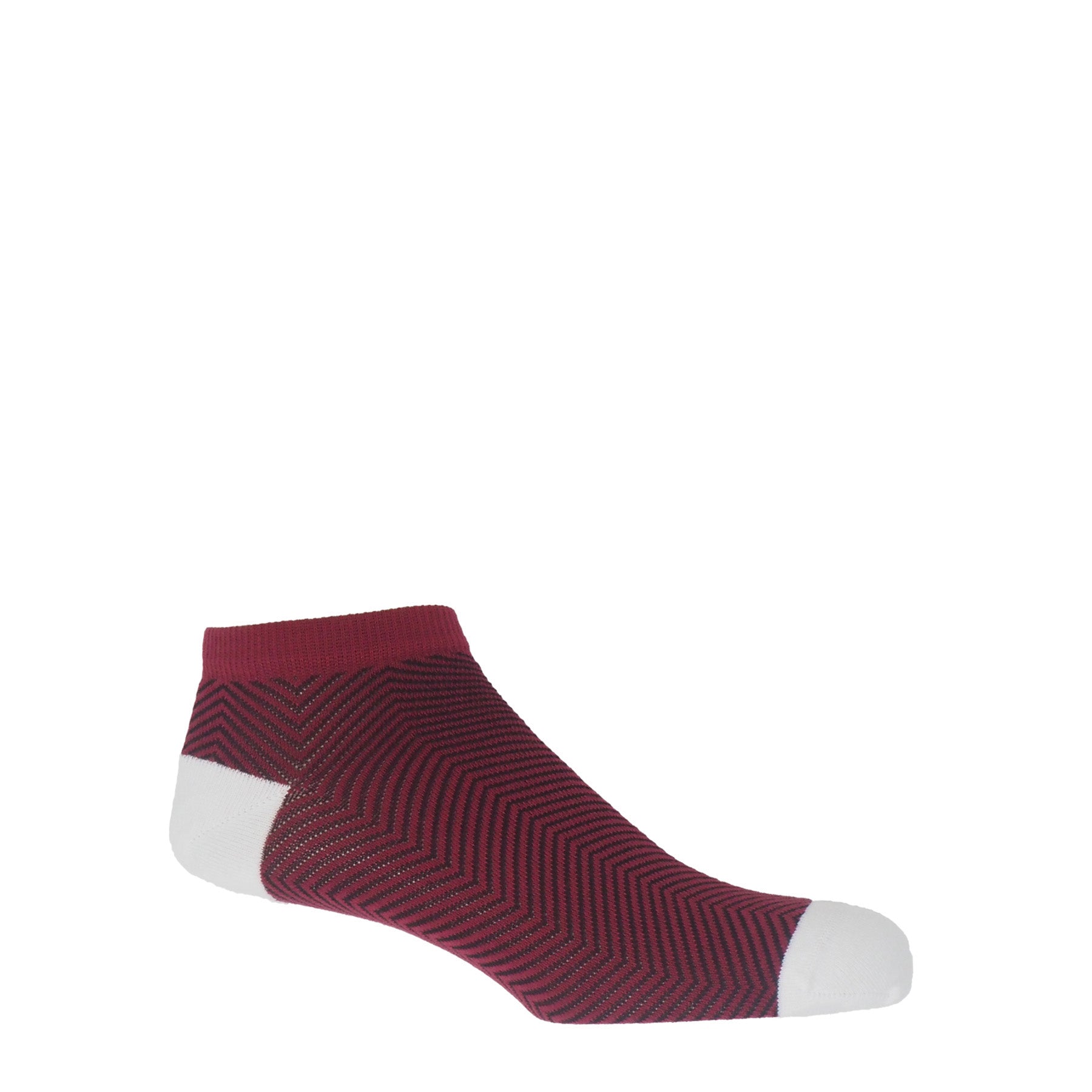 Lux Taylor Men's Trainer Socks - Burgundy by Peper Harow