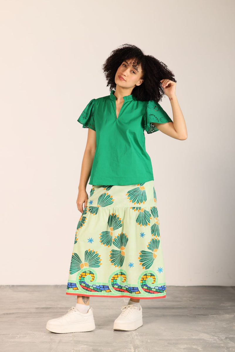 MINT SHELLS ADA SKIRT by Maude Vivante