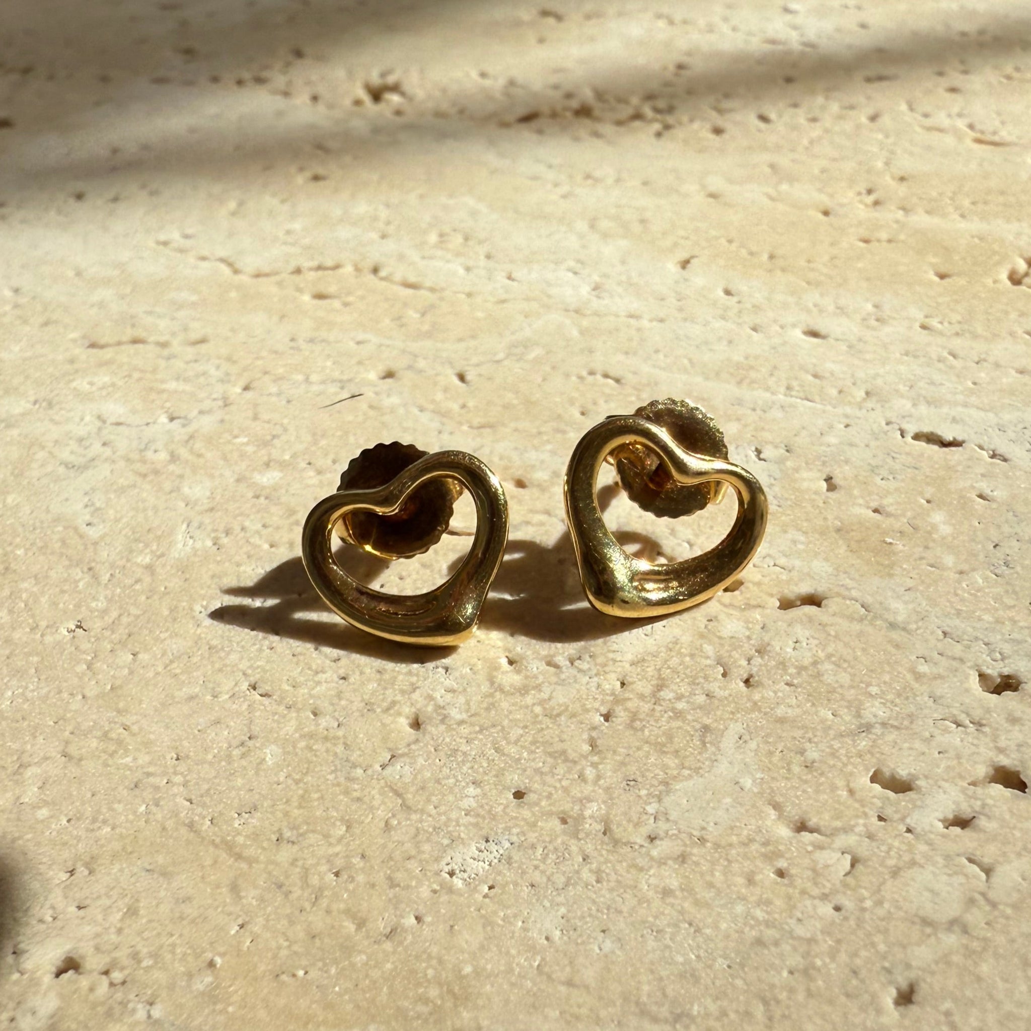 Tiffany Elsa Peretti Open Heart Earrings by The Vintage New Yorker