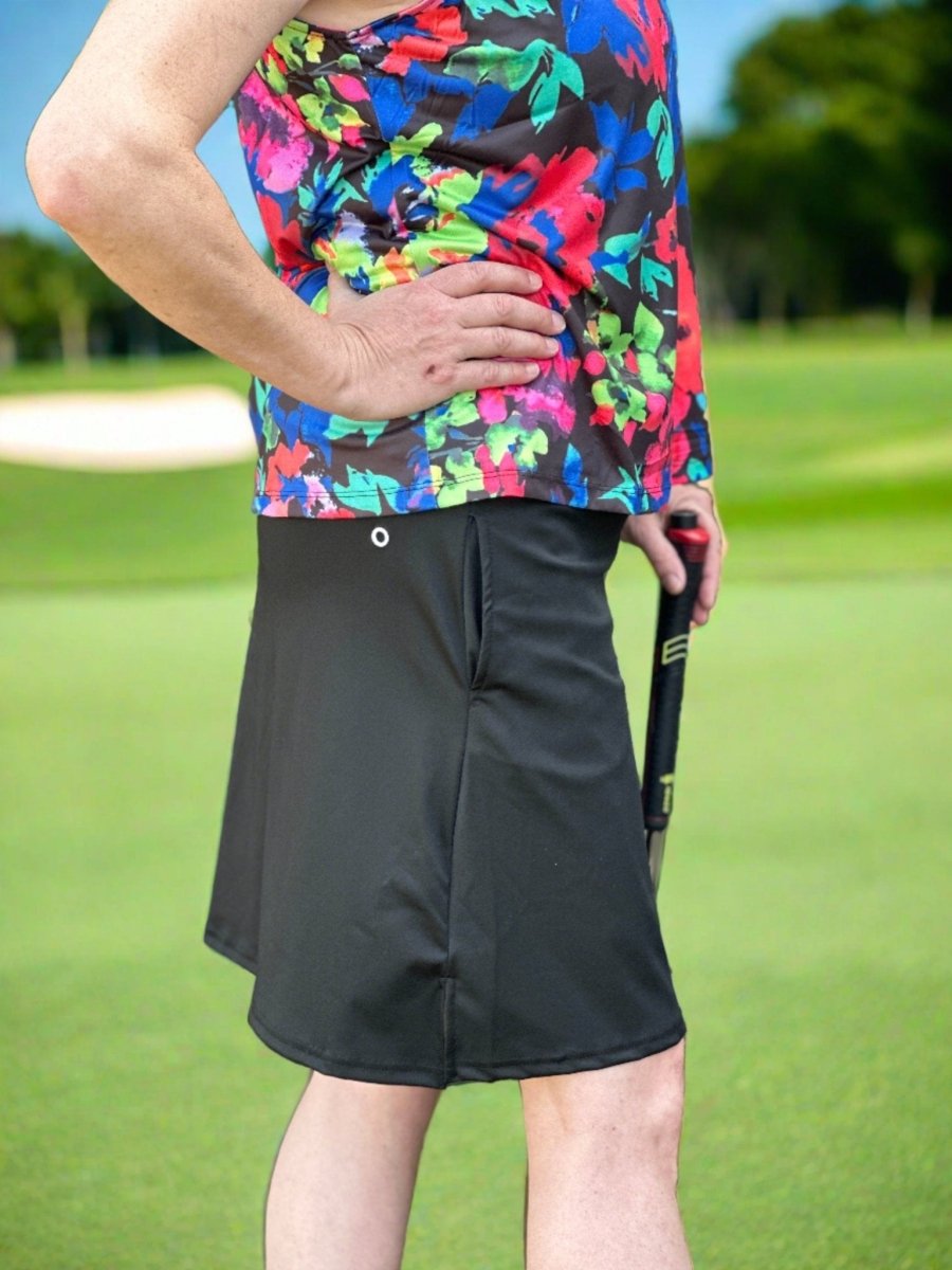 A Little Long Black Skirt by Putter Girl
