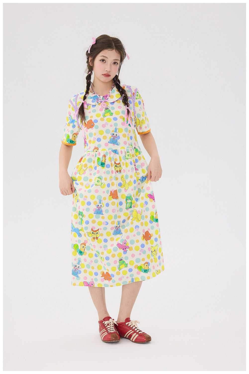 Kawaii Polka Animal Dress - tntntutu by Land Decora