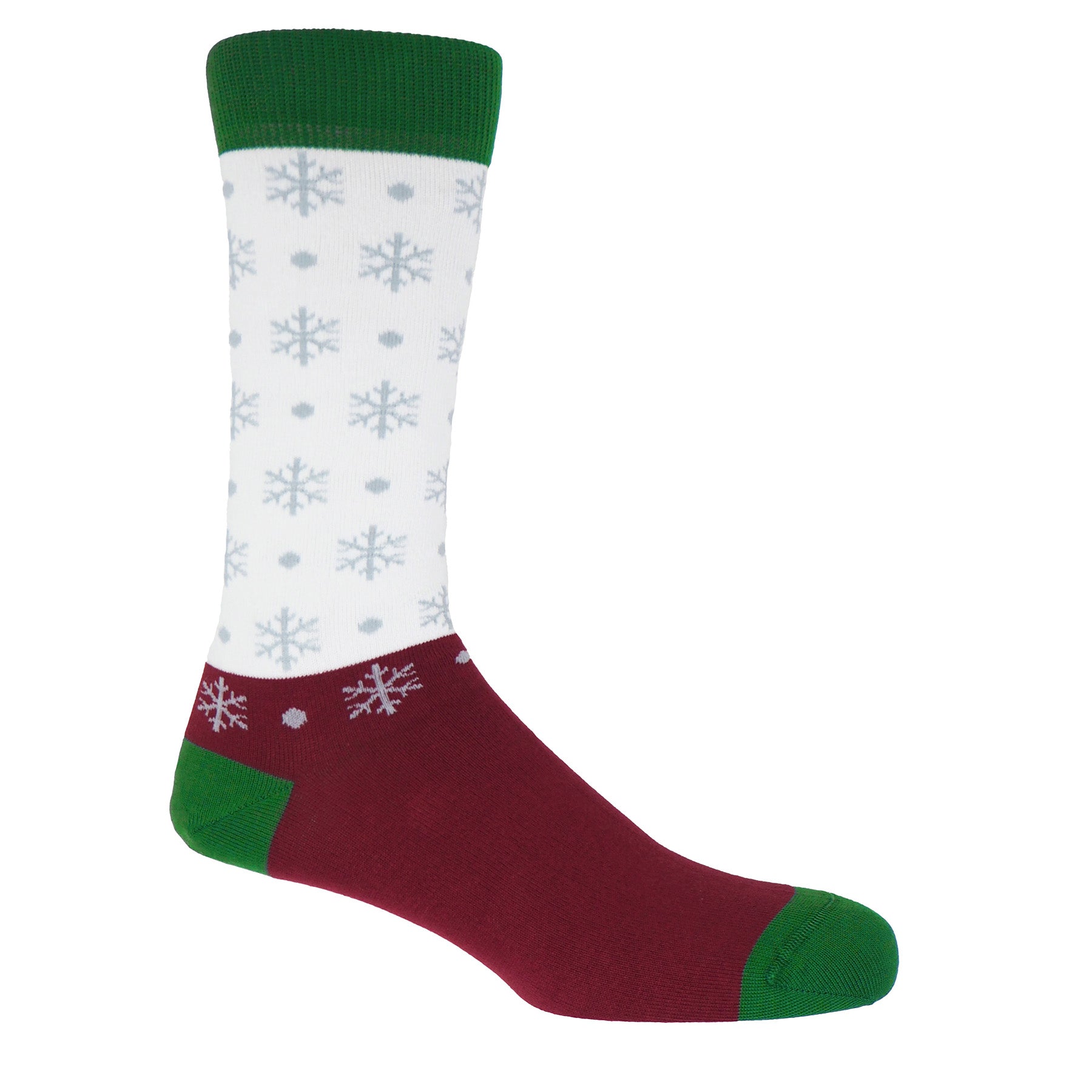 Snowflake Men's Socks - White by Peper Harow
