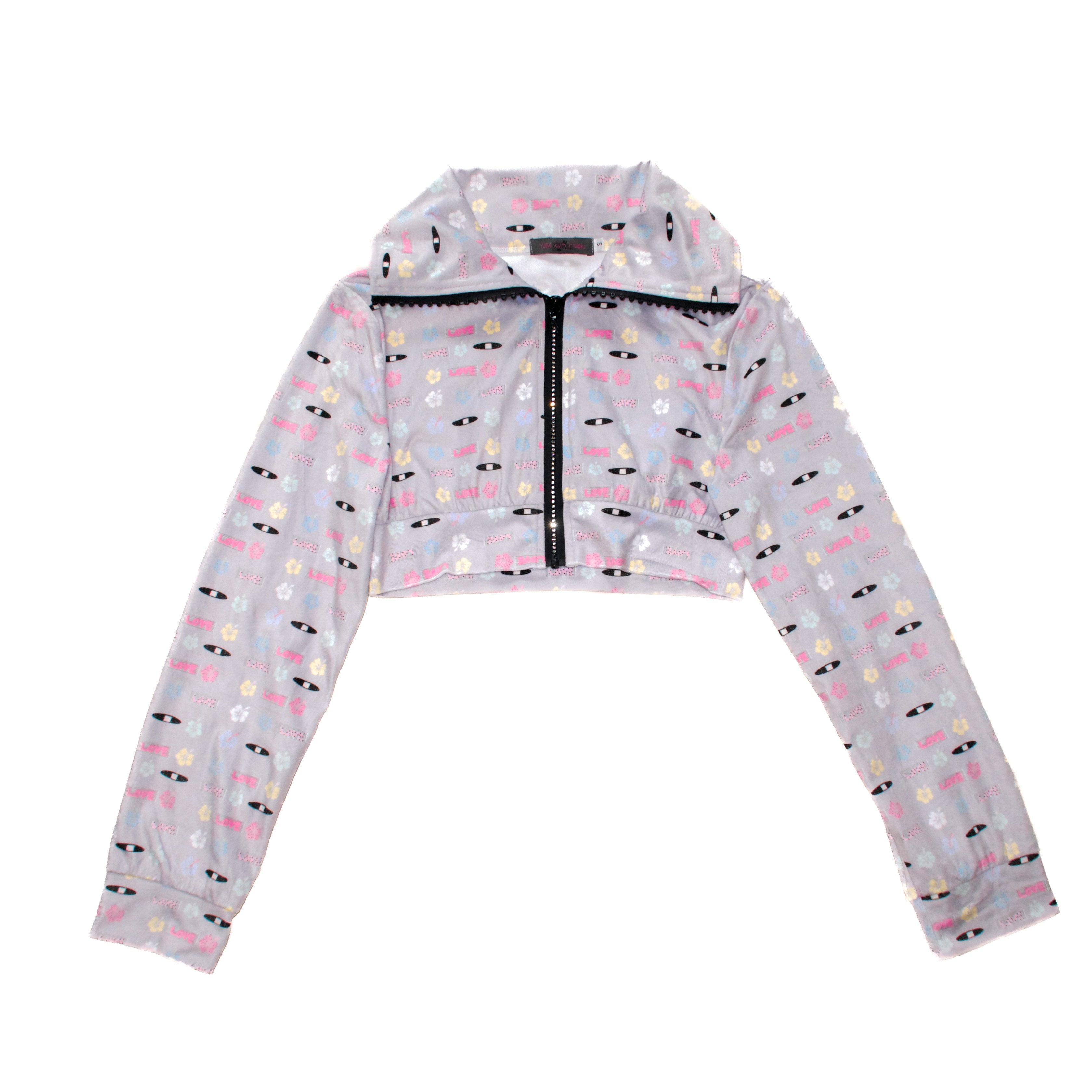 Y2K Floral Rhinestone Jacket - YJM with biubiu by Land Decora