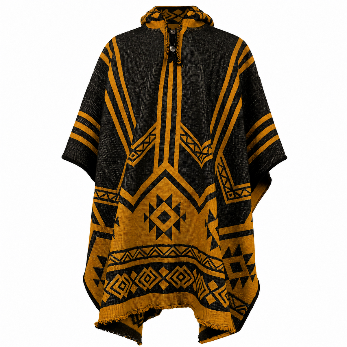 Pomasqui 100% Llama Wool Hooded Poncho by ECUALAMA