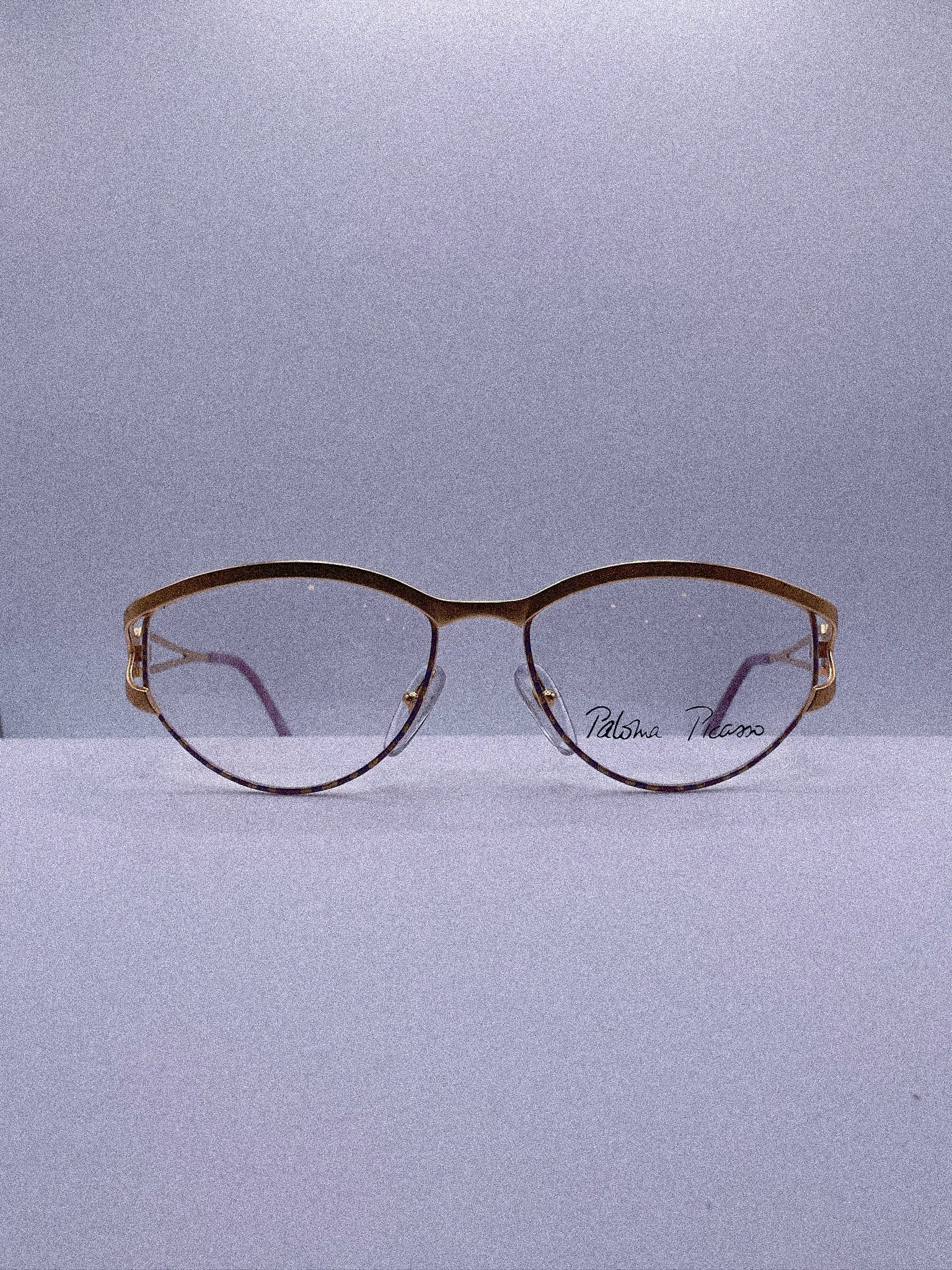 Golden Contour | 1980s Paloma Picasso Eyeglasses Frame by AZYR Specs