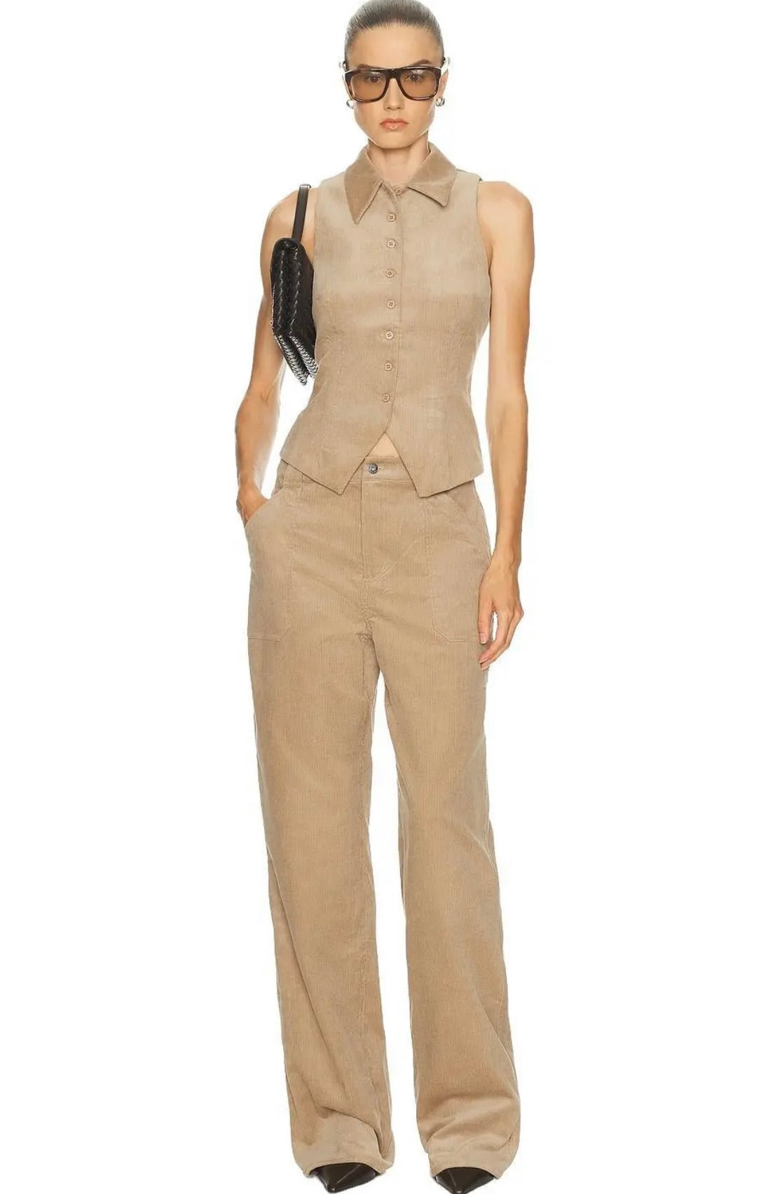 SEROYA Becky Corduroy Vest by Sierra Deene