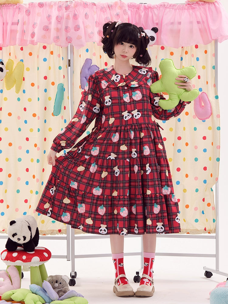 Harajuku Dress Red Panda Dress Decora Fashion Dress | Nikkou Home by Land Decora
