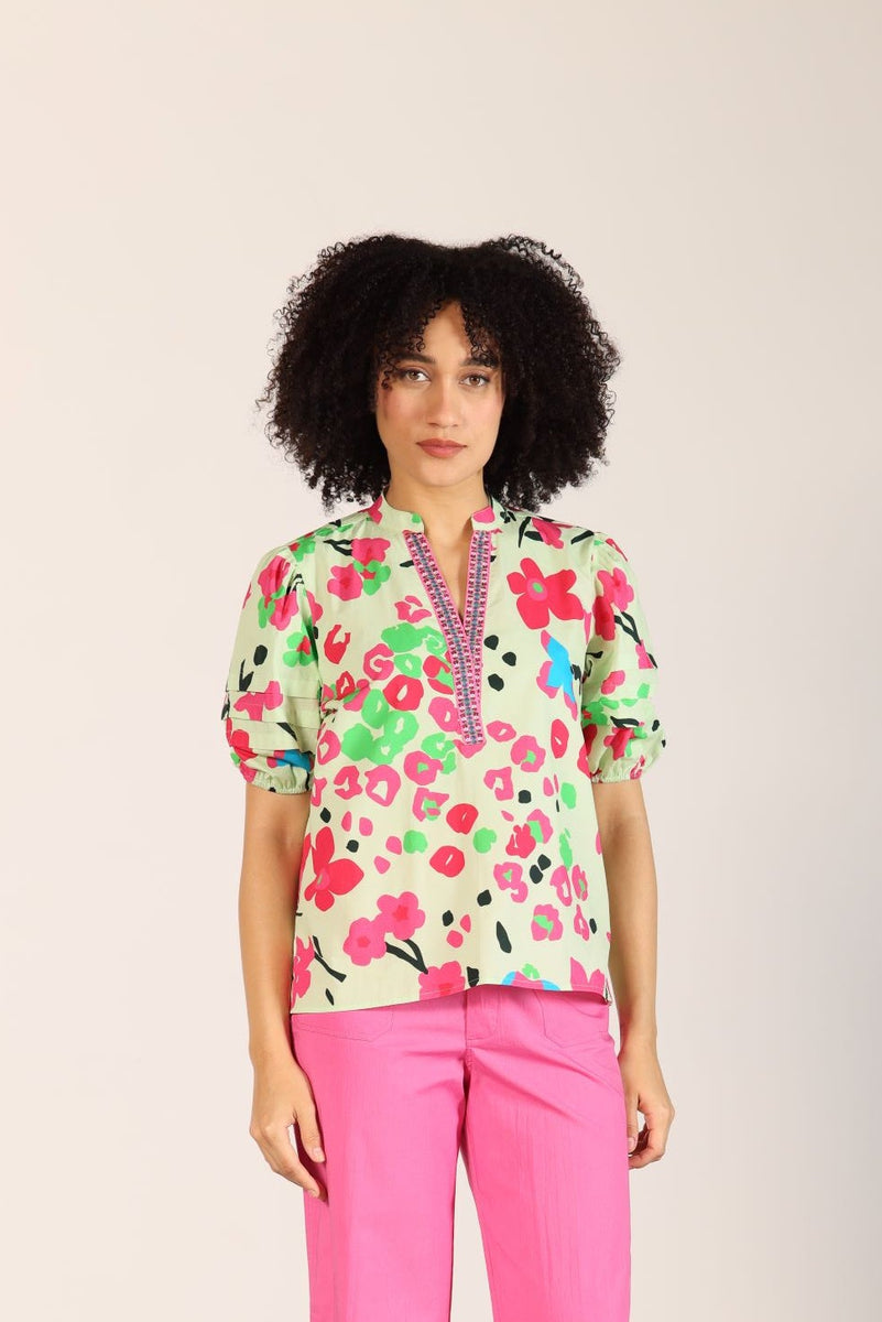 PINK TROPICS RAYA TOP by Maude Vivante