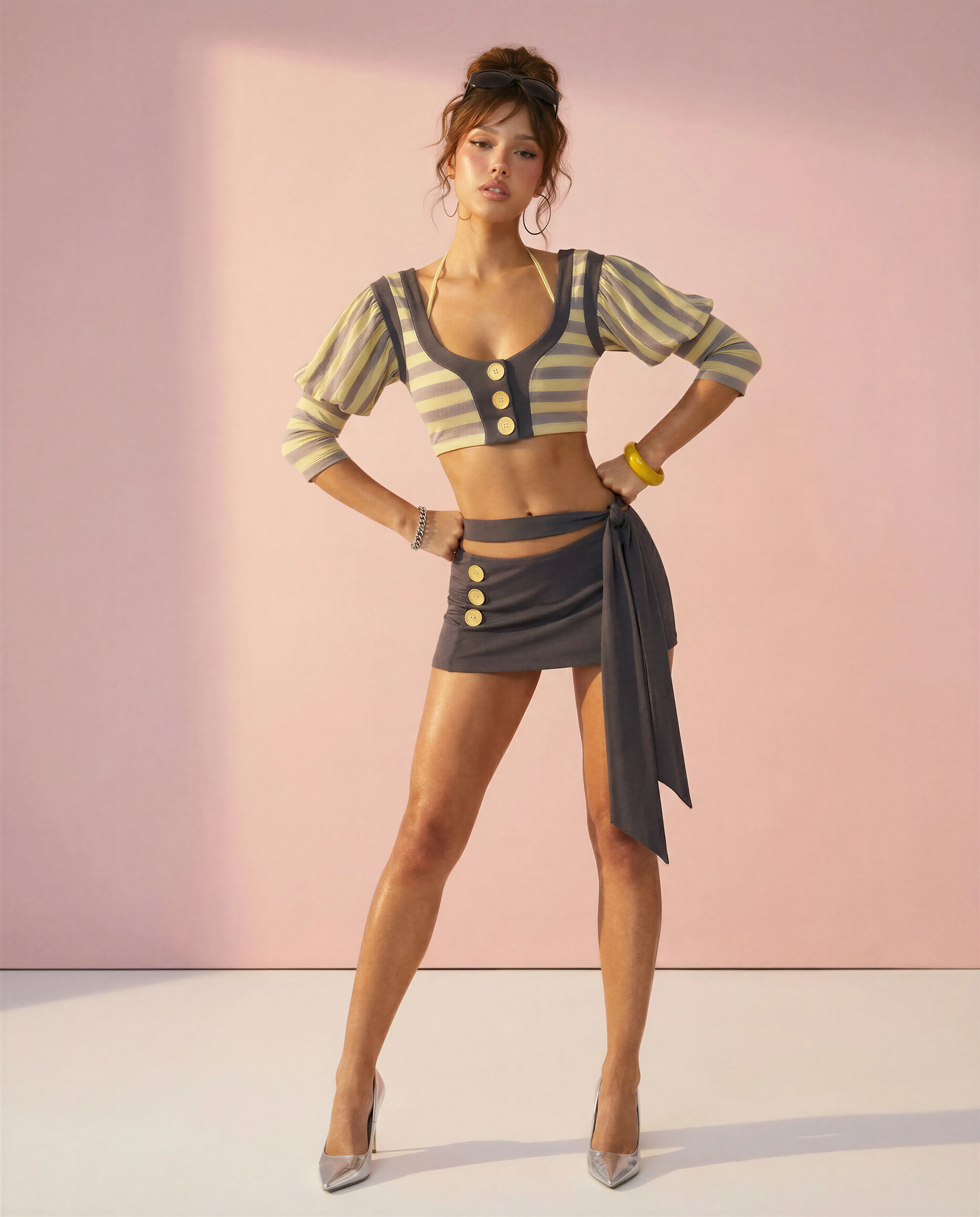 Asymmetrical Mini Skirt | Going Out Skirt | Asym Mini Skirt by After Five