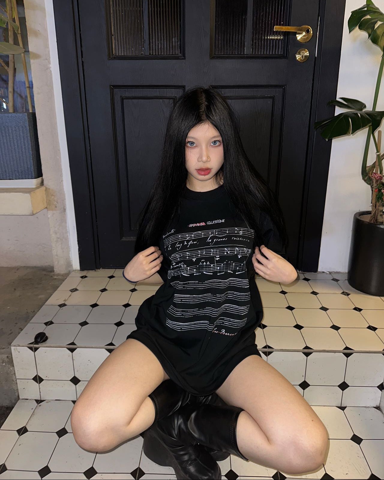 Xequation Music Score Print Tee by OFFCULTURE