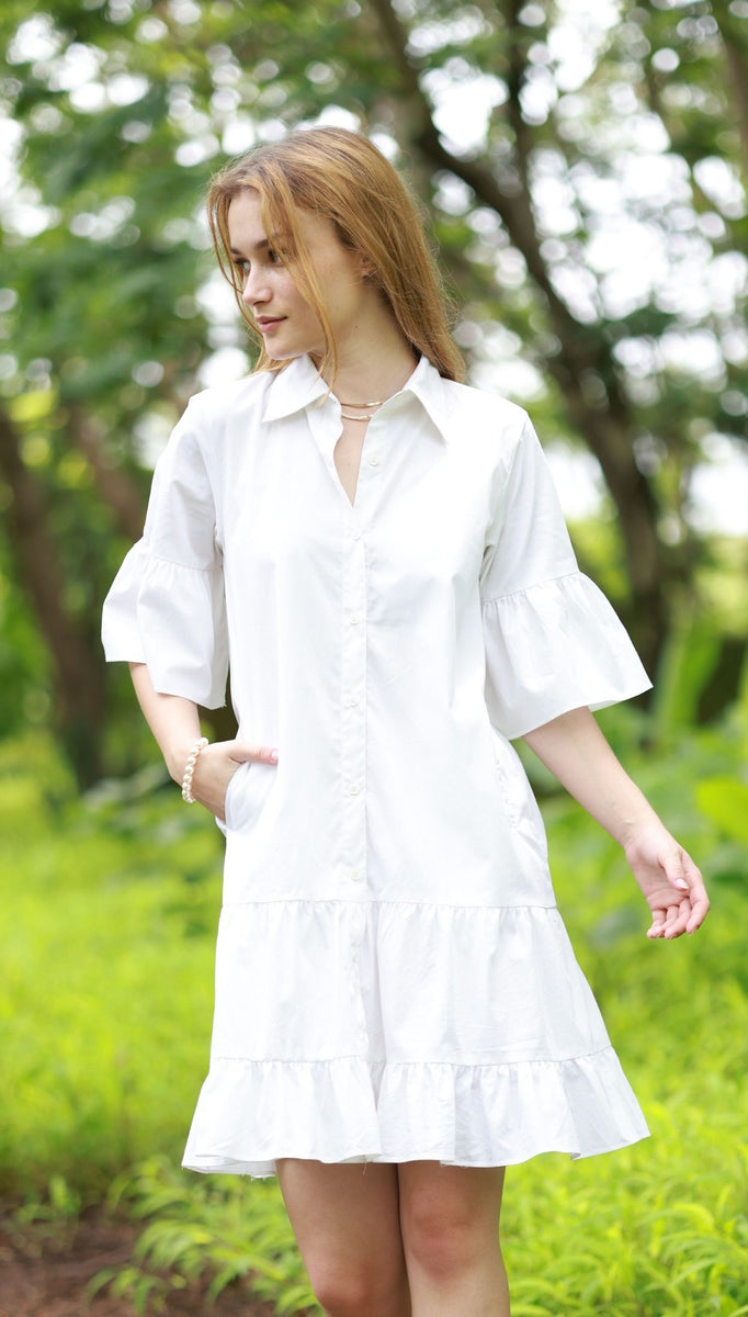 WHITE LIV Dress by Maude Vivante