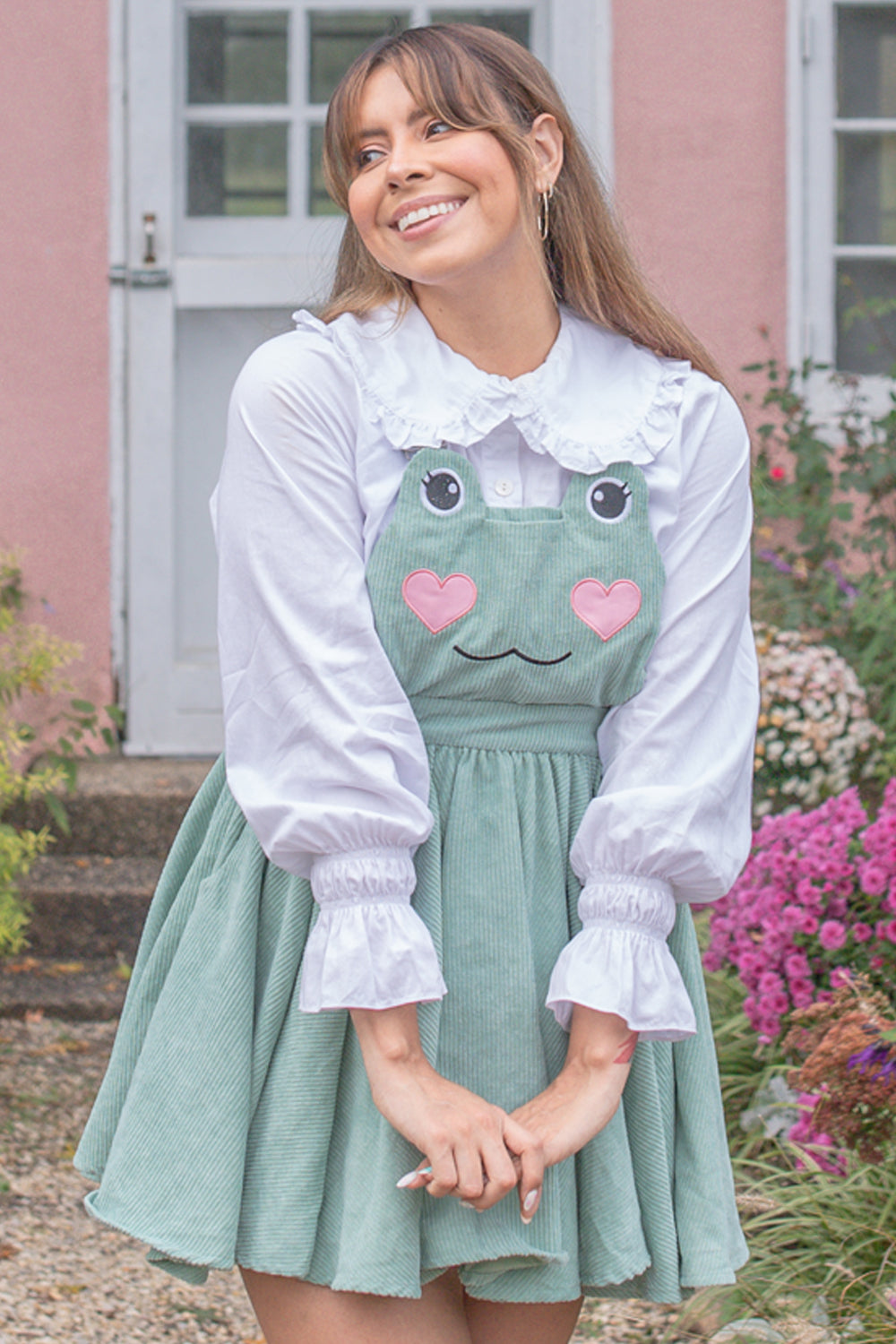 Matcha Frog Pinafore by Miss Candyholic