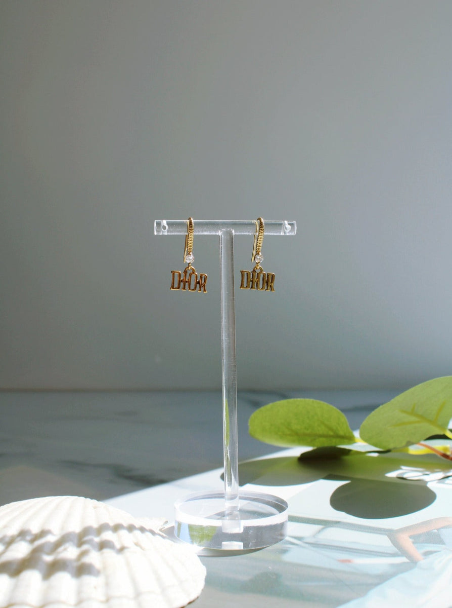 SLOAN GOLD DANGLE EARRINGS by RAËLIV