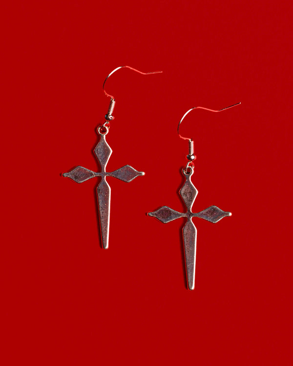 Cross Earrings by KATAKOMB