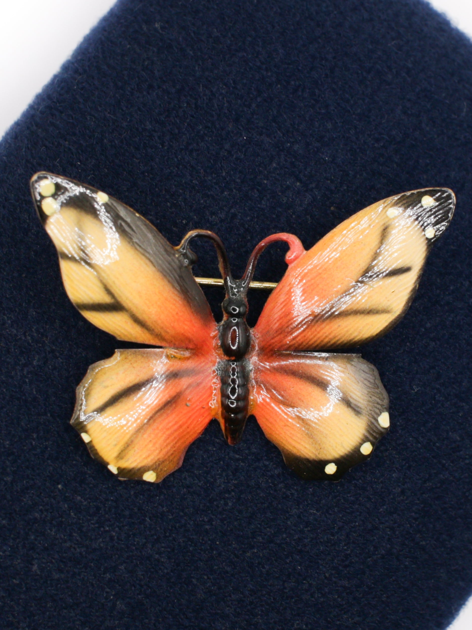 Vintage 60's Enamel Butterfly Brooch by Northern Grip