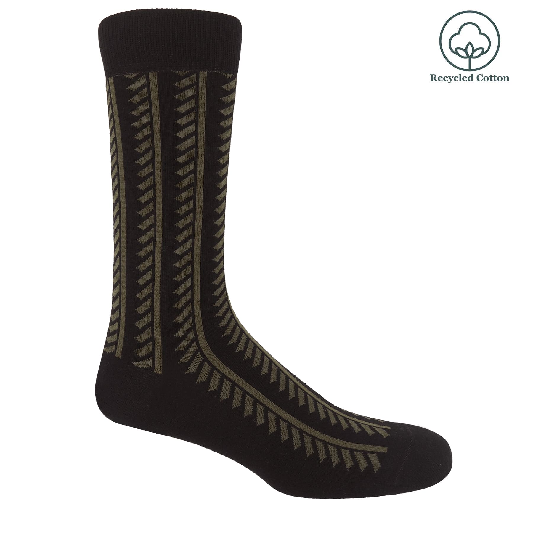 Vector Stripe Men's Socks - Black by Peper Harow