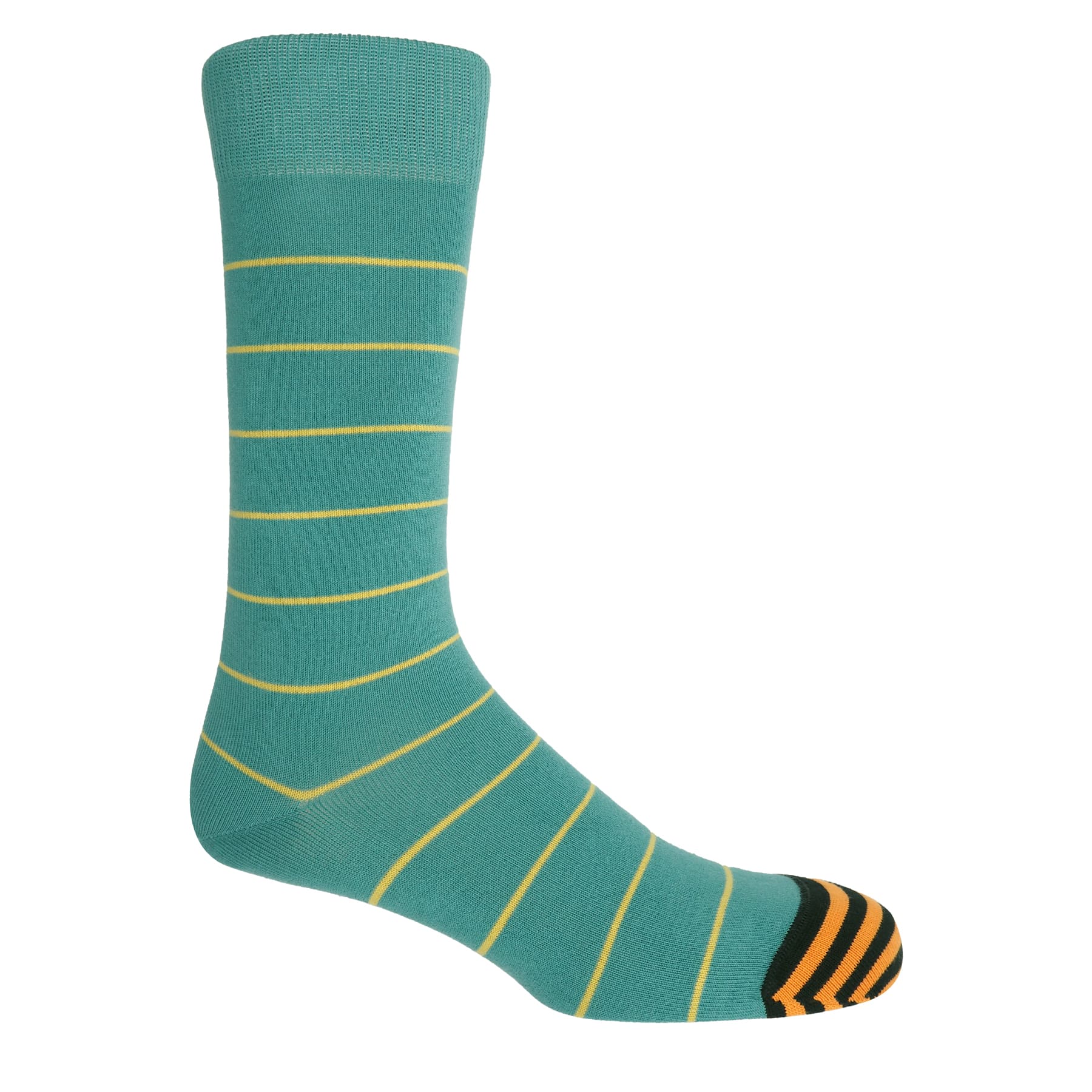 Thin Stripe Men's Socks - Teal by Peper Harow