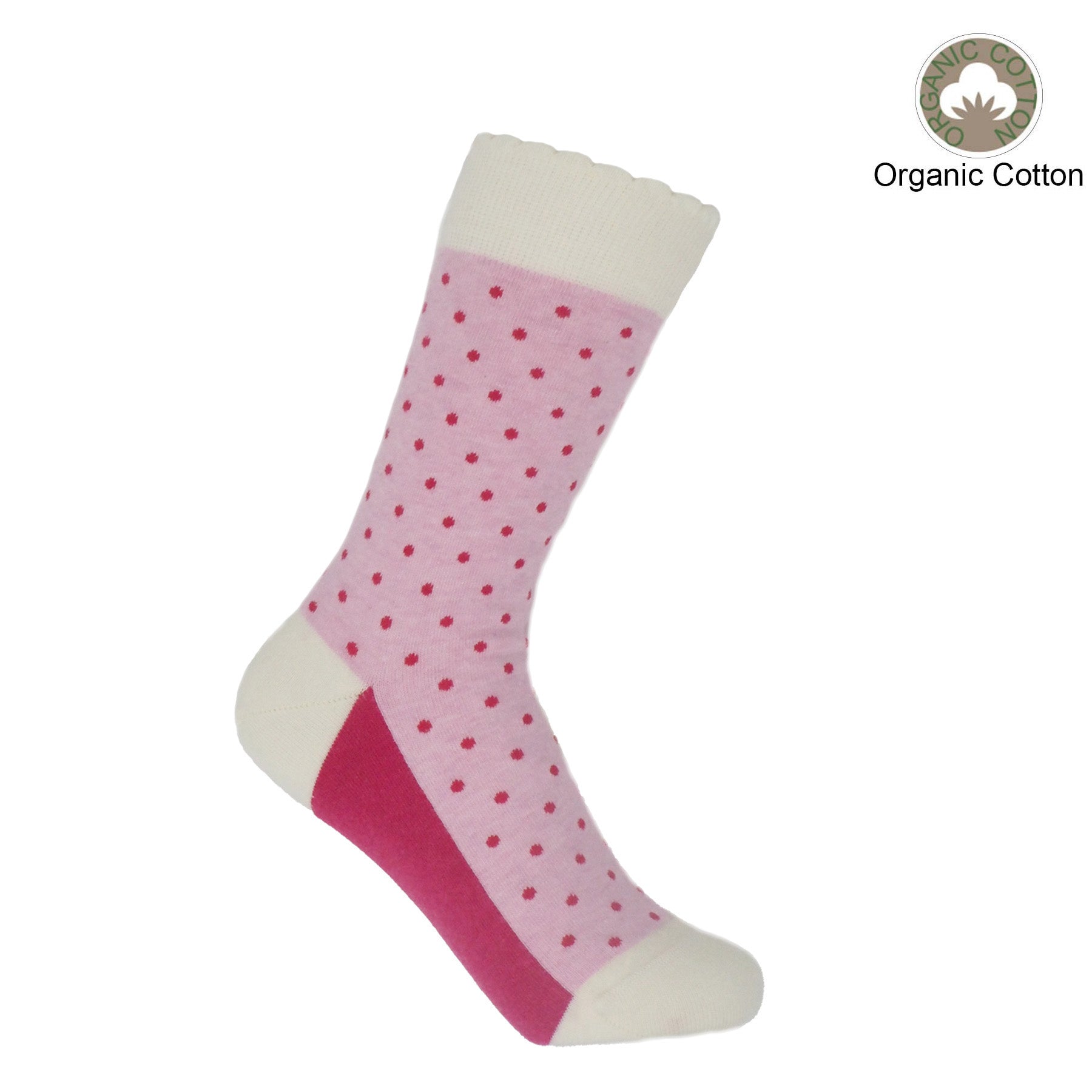 Pin Polka Women's Socks - Pink by Peper Harow