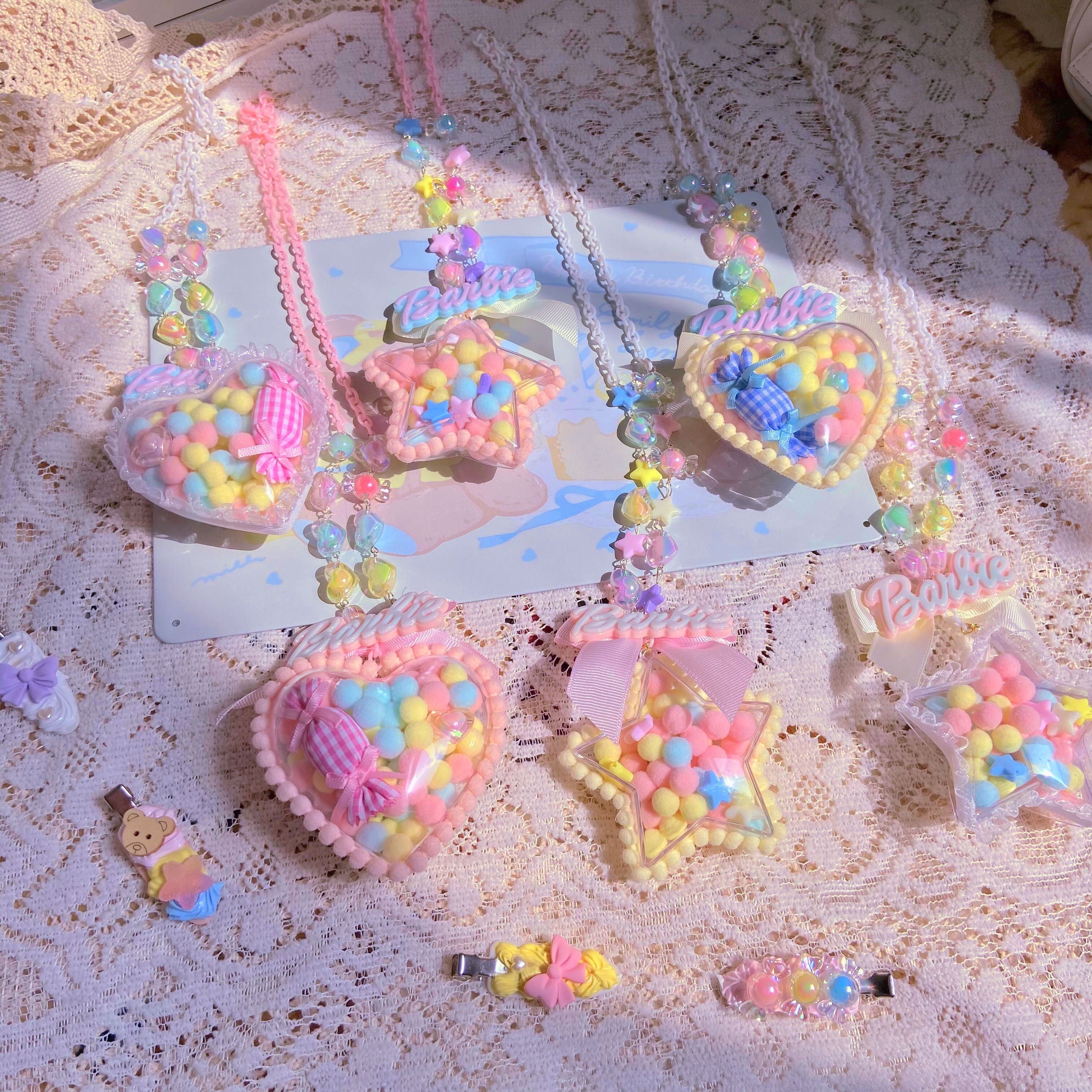 Bear Doll Kawaii Necklace | Sweet Pendant Necklace by Land Decora