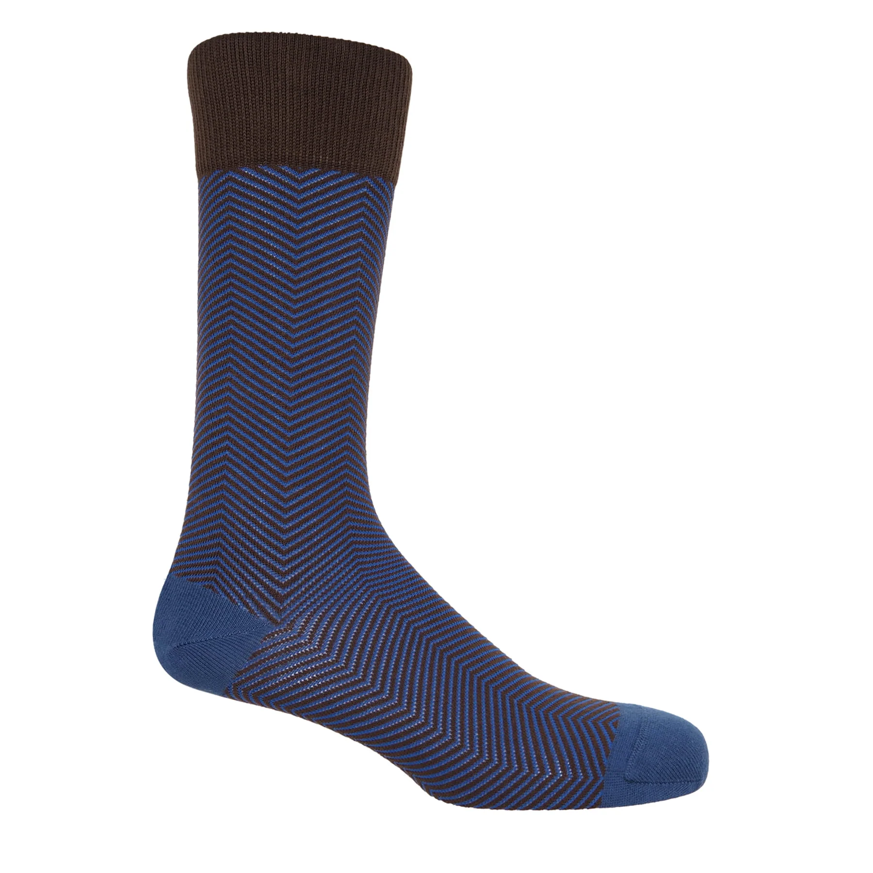 Lux Taylor Men's Socks - Brown Navy by Peper Harow
