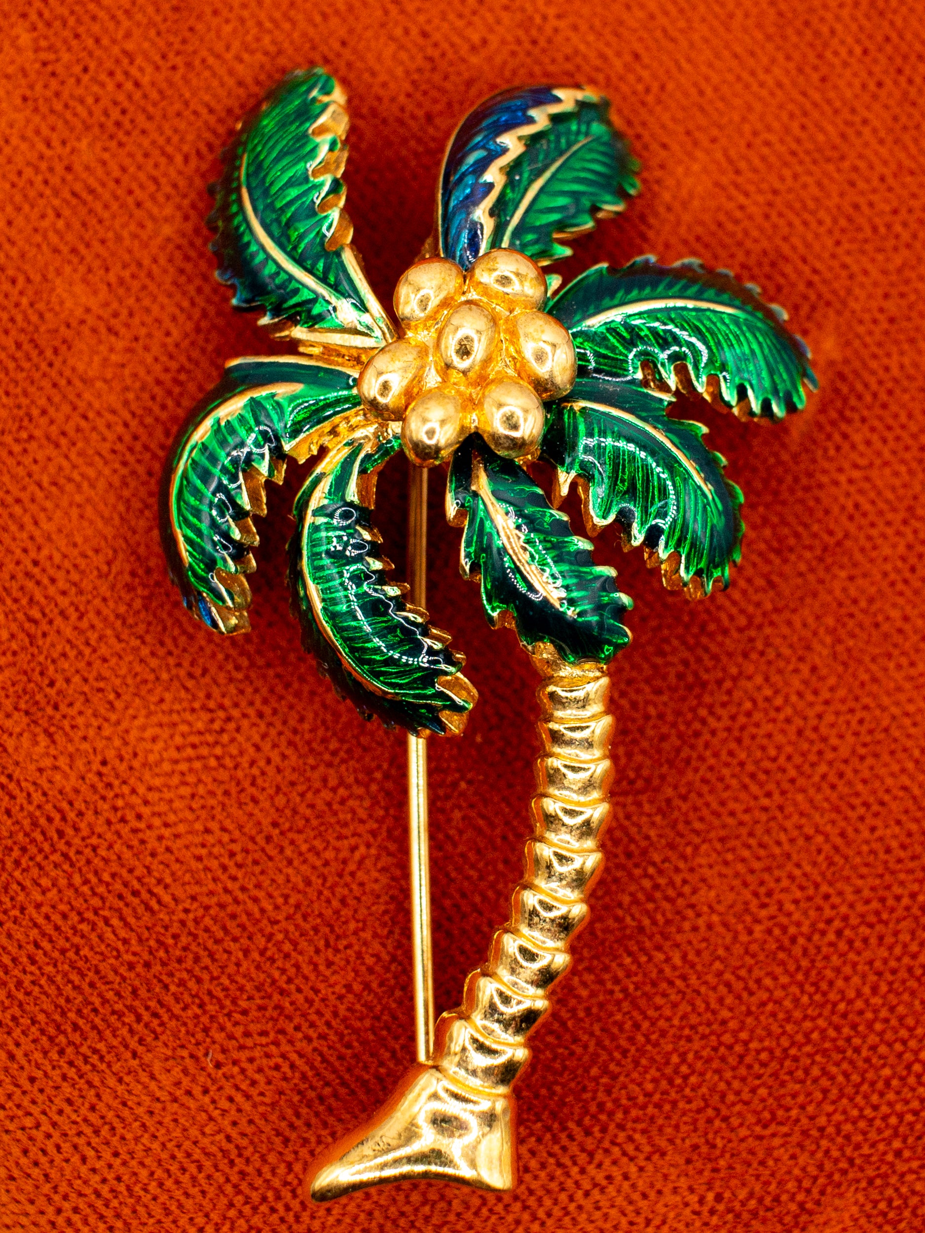Vintage 60's Brooch in Green by Northern Grip