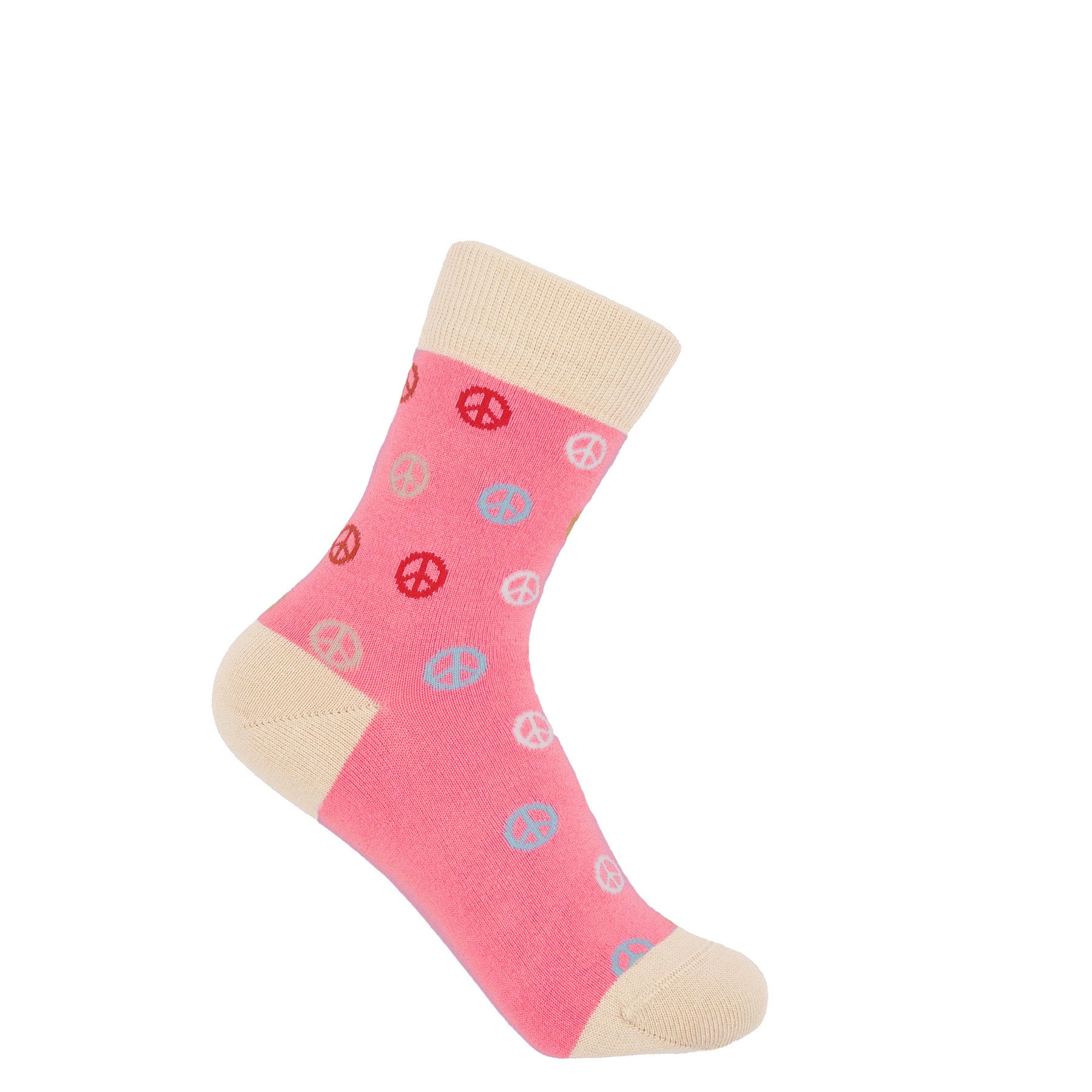 Peace Women's Socks - Pink by Peper Harow