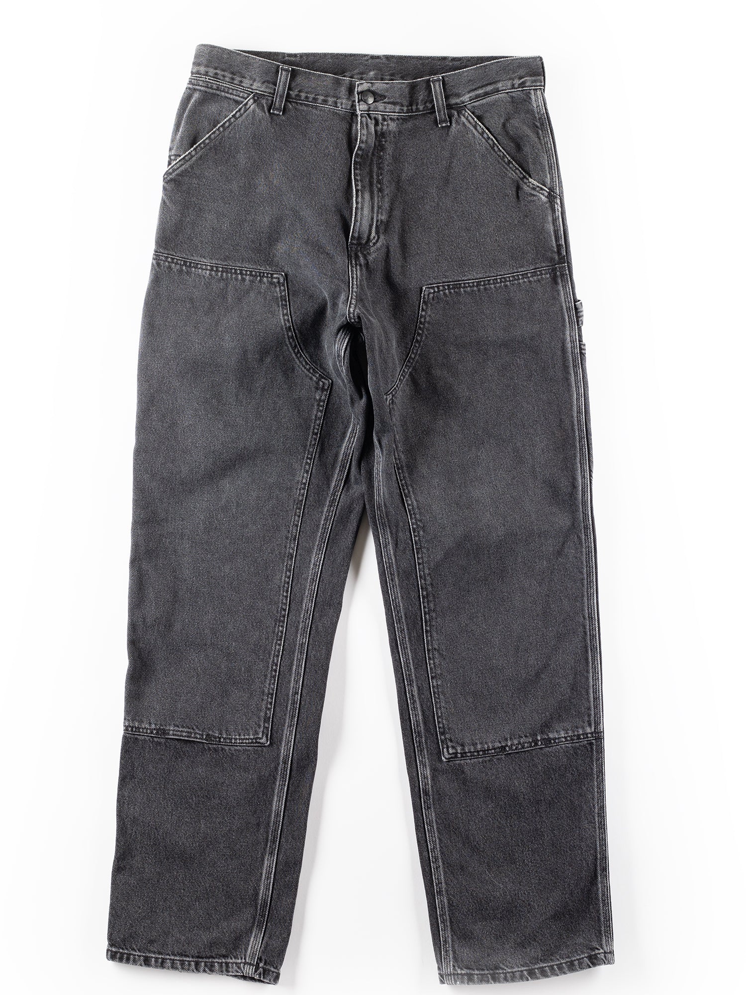 Vintage 00's Carhartt Double Knee Carpenter Pants Black Washed Workwear 32x34 by Northern Grip