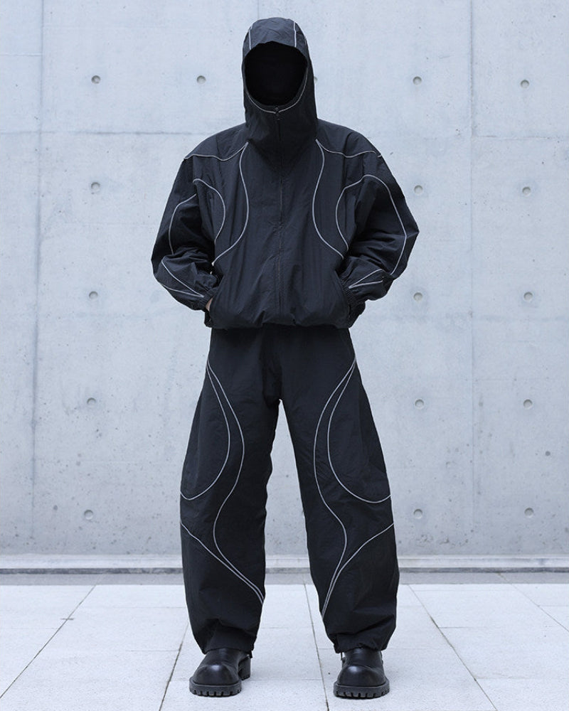 Reflective Tech Track Pants by OFFCULTURE