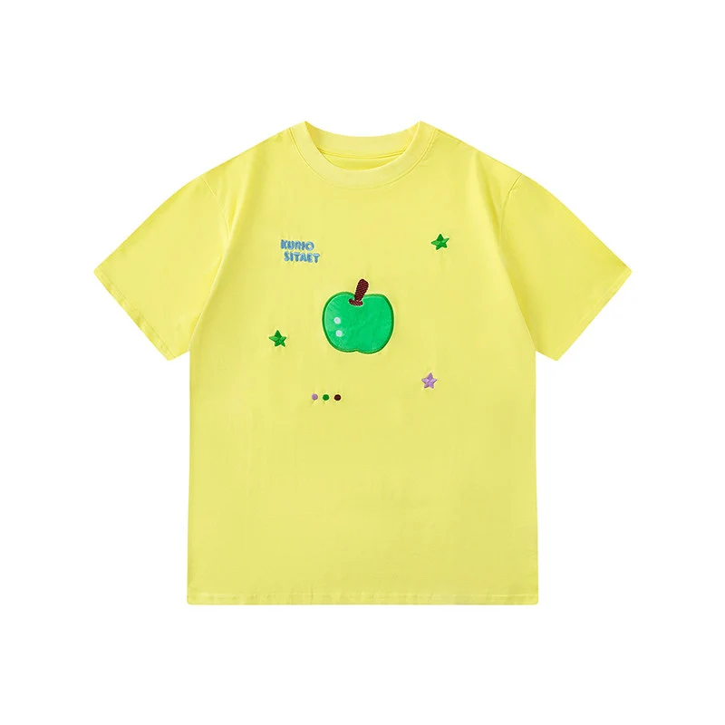 Kawaii Embroidered T-Shirt - KURIOSITAET by Land Decora