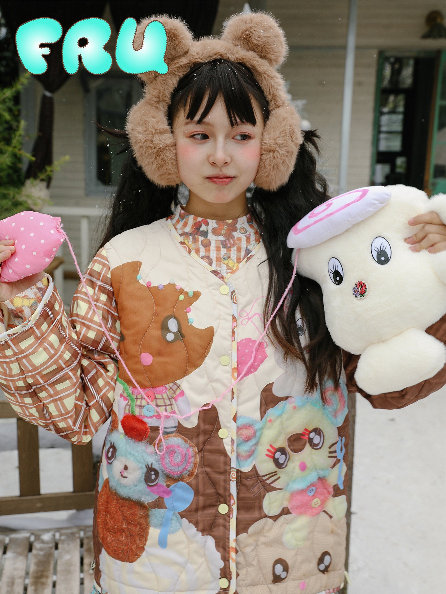 Kawaii Doll Quilted Jacket - frufru by Land Decora