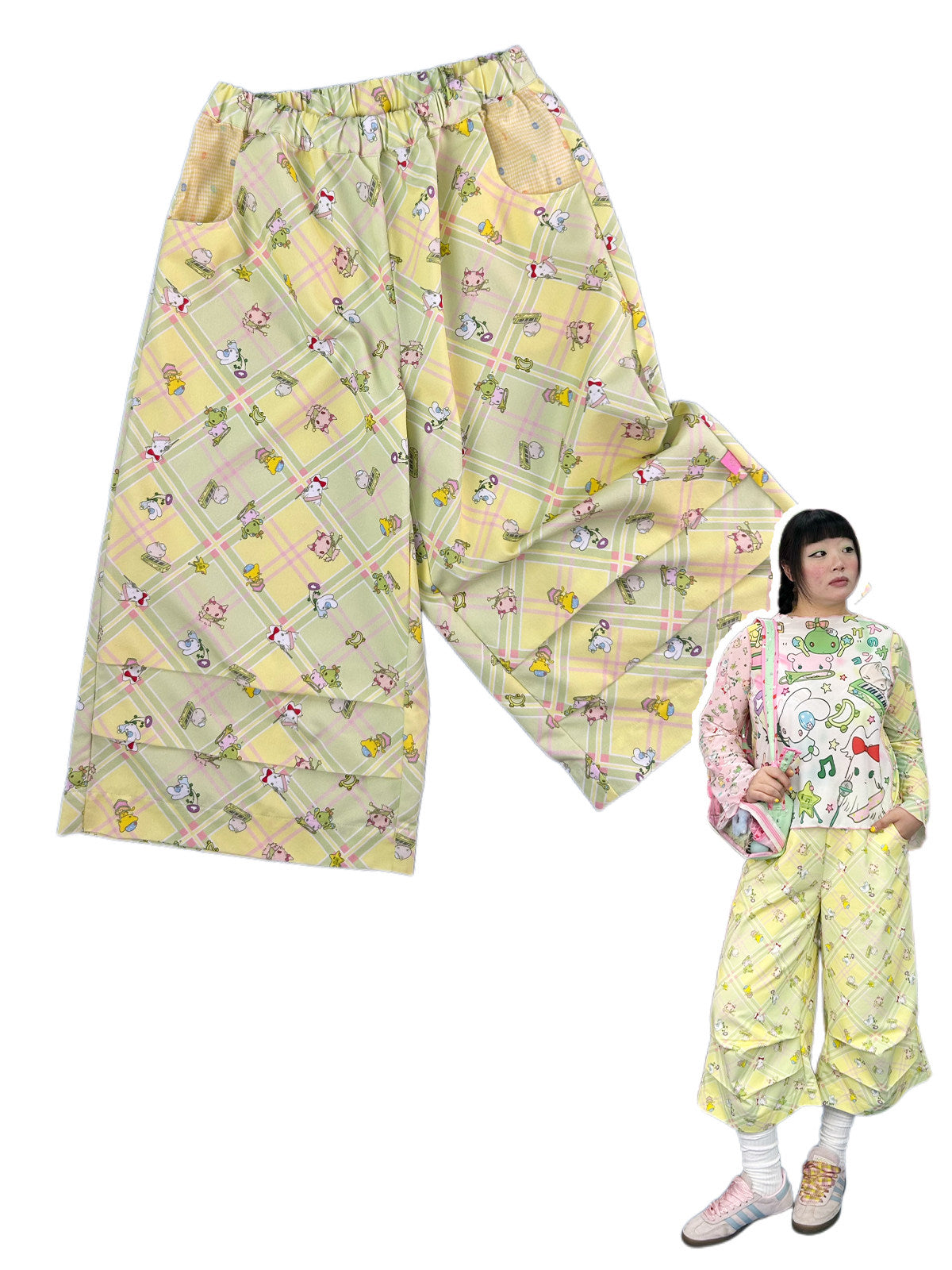 Harajuku Soft Denim Cropped Pants - shishihshop by Land Decora