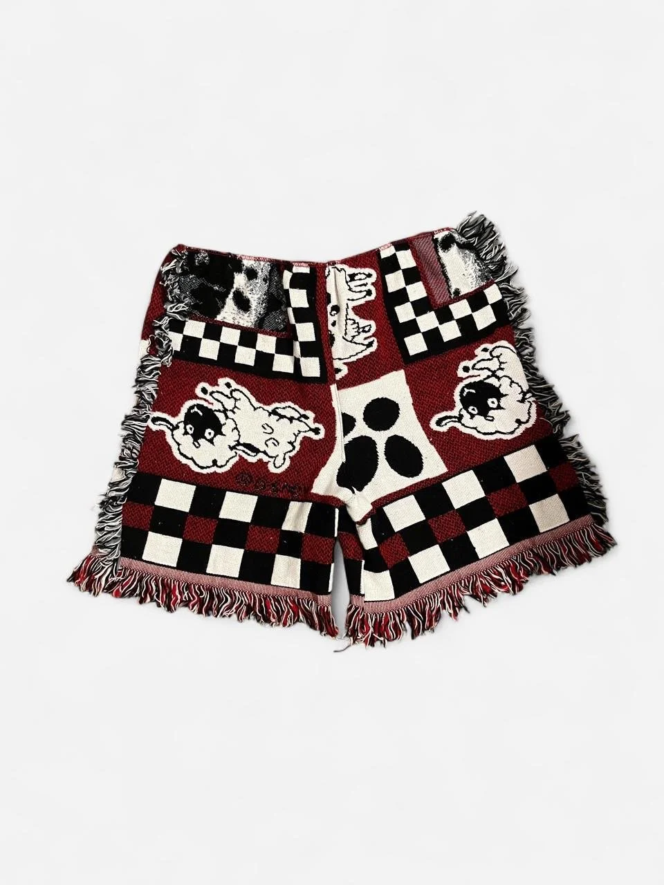 Checker board tapestry shorts by Luvsav