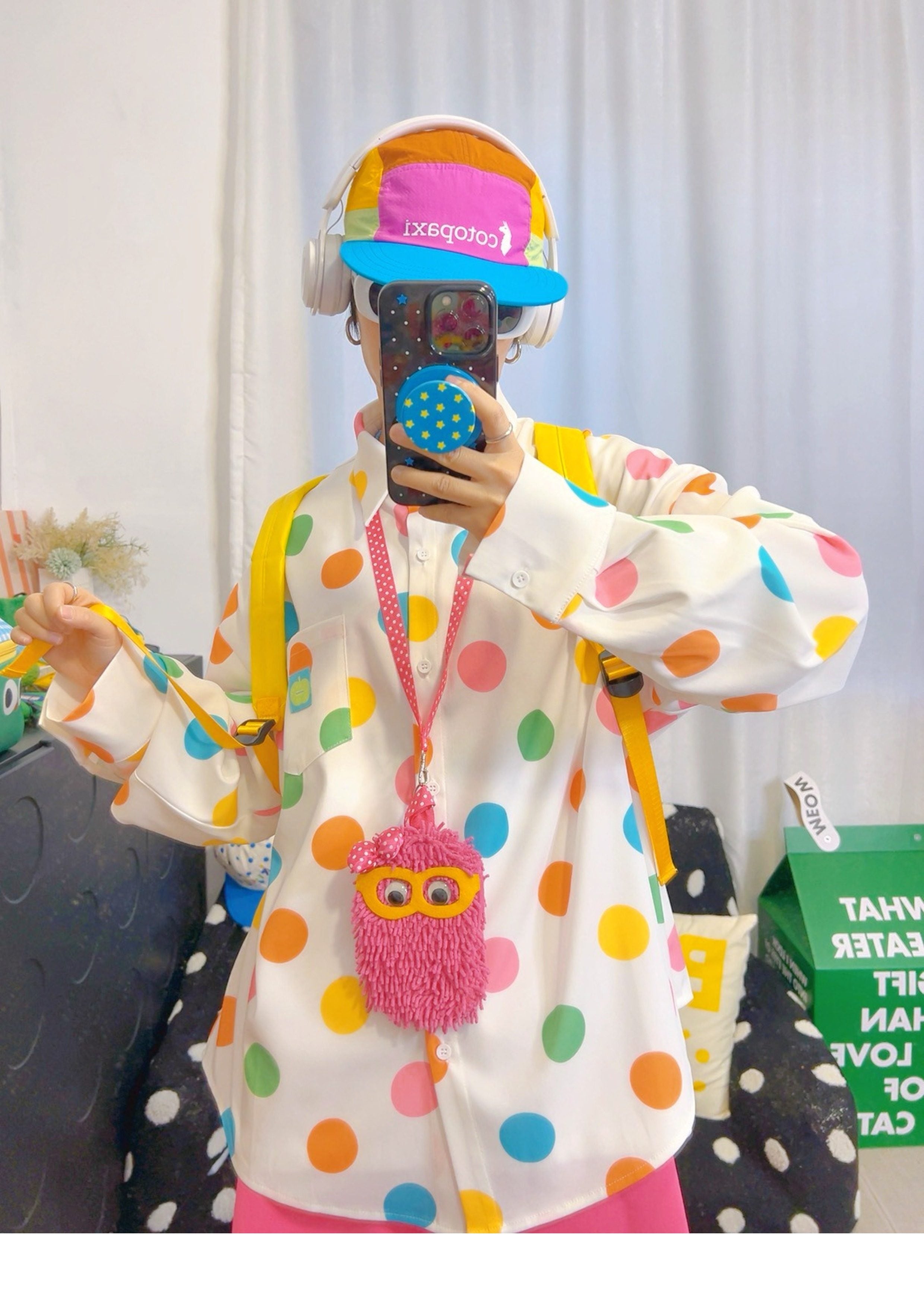 Colorful Polka Dot Shirt - KURIOSITAET by Land Decora