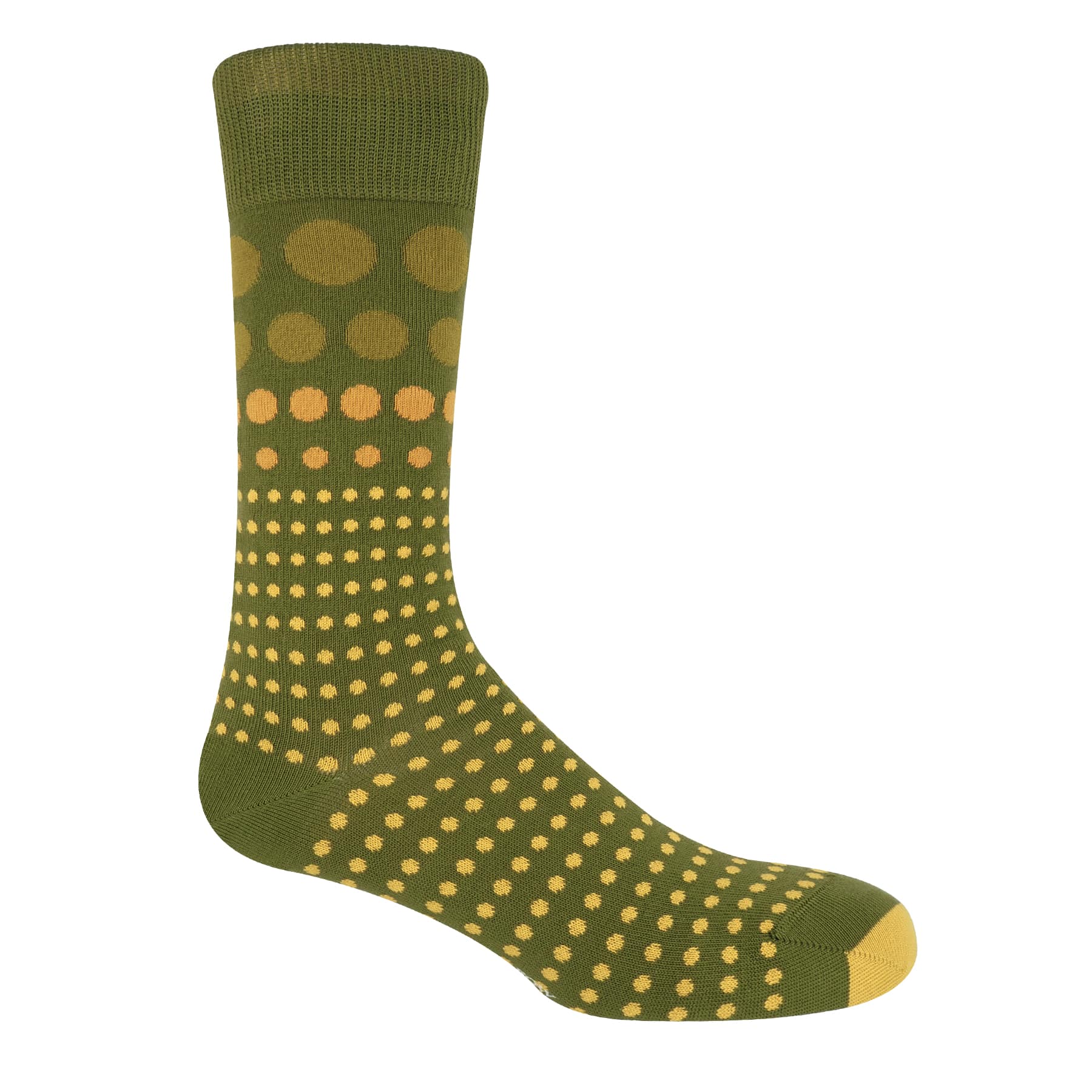Grad Polka Men's Socks - Green by Peper Harow