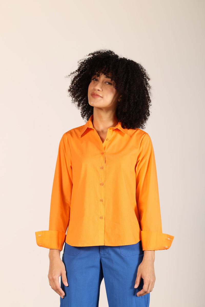 TANGERINE GEORGE SHIRT by Maude Vivante