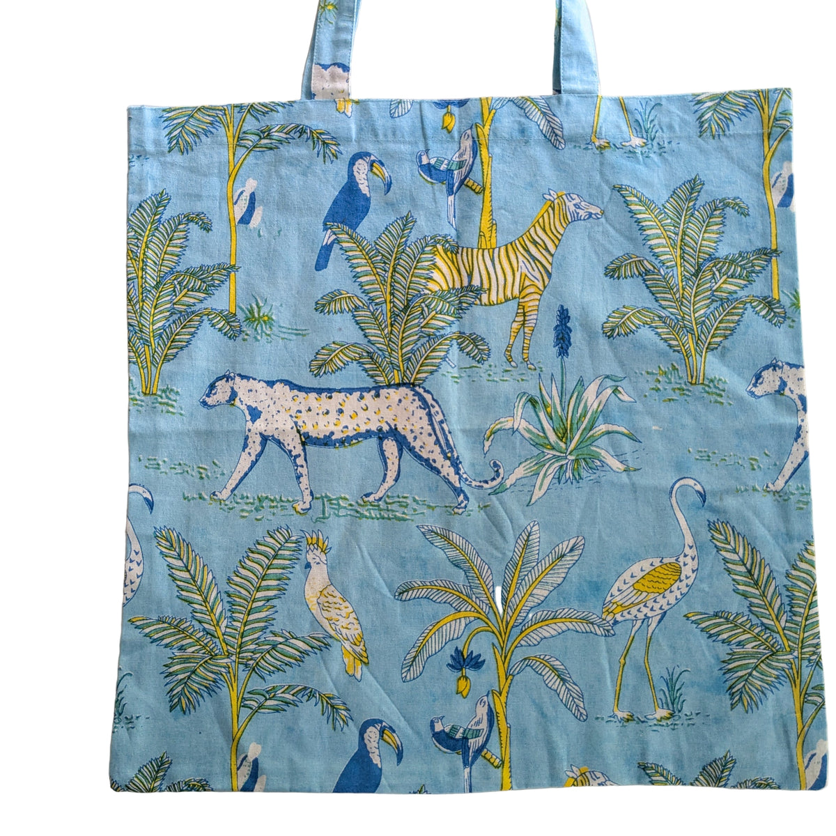 XL block and screen printed tote bags, large capacity by Shakti.ism
