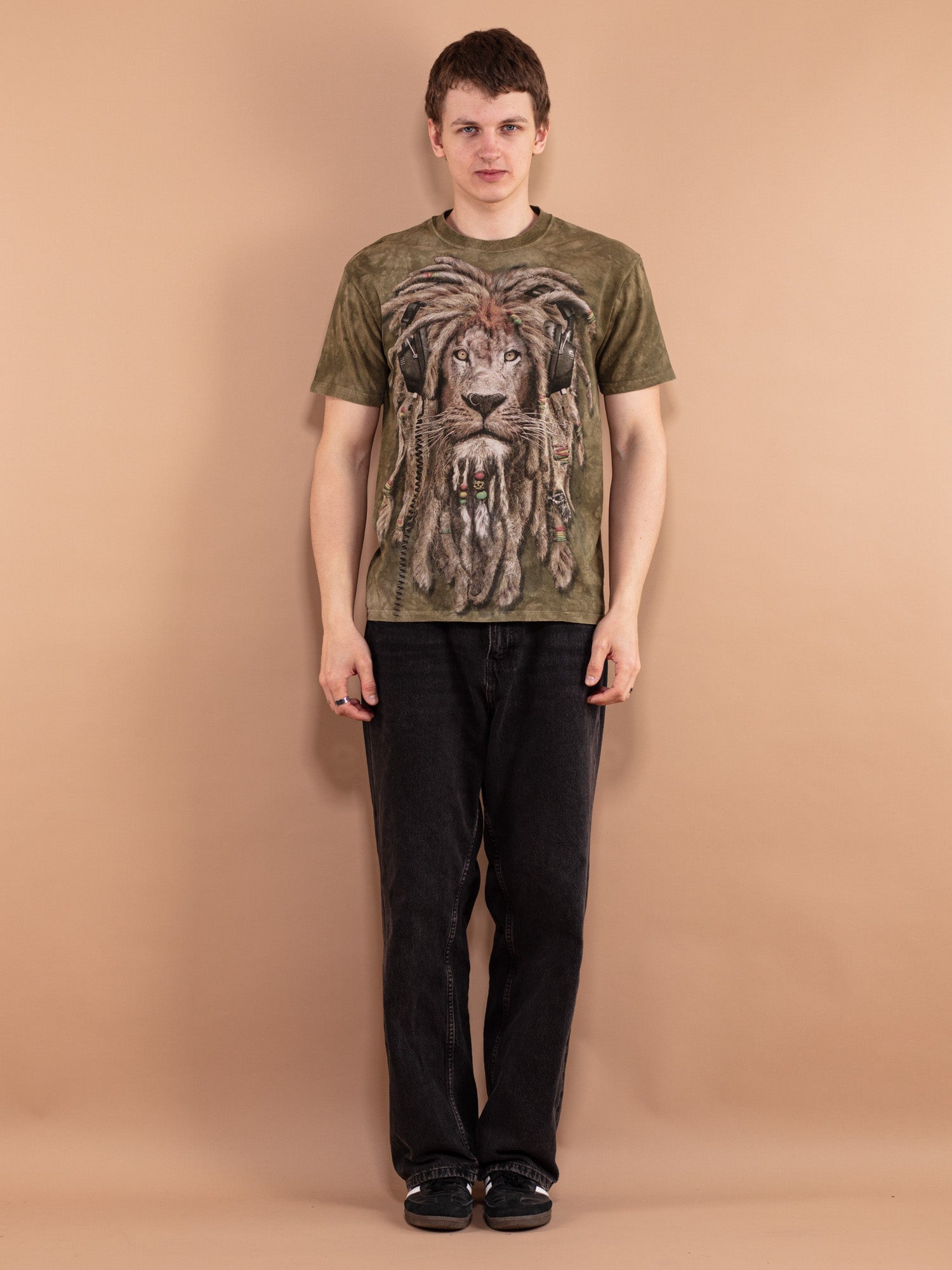 Vintage 00's Men T-shirt with Reggae print by Northern Grip