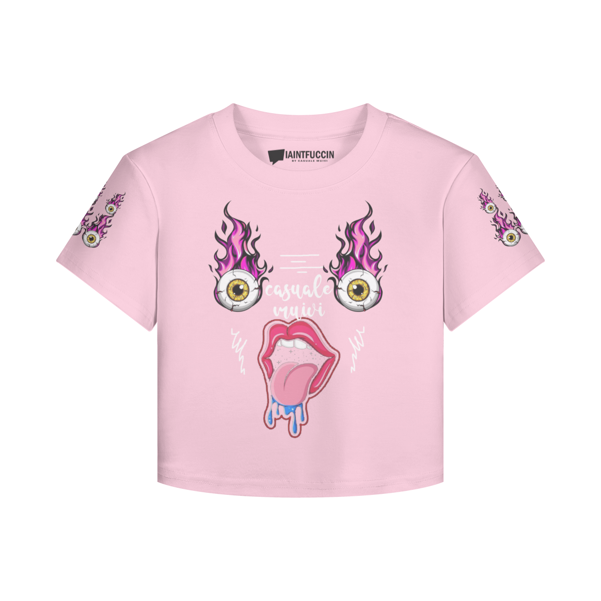Lethal Tongue Baby Tee by Casuale Muivi