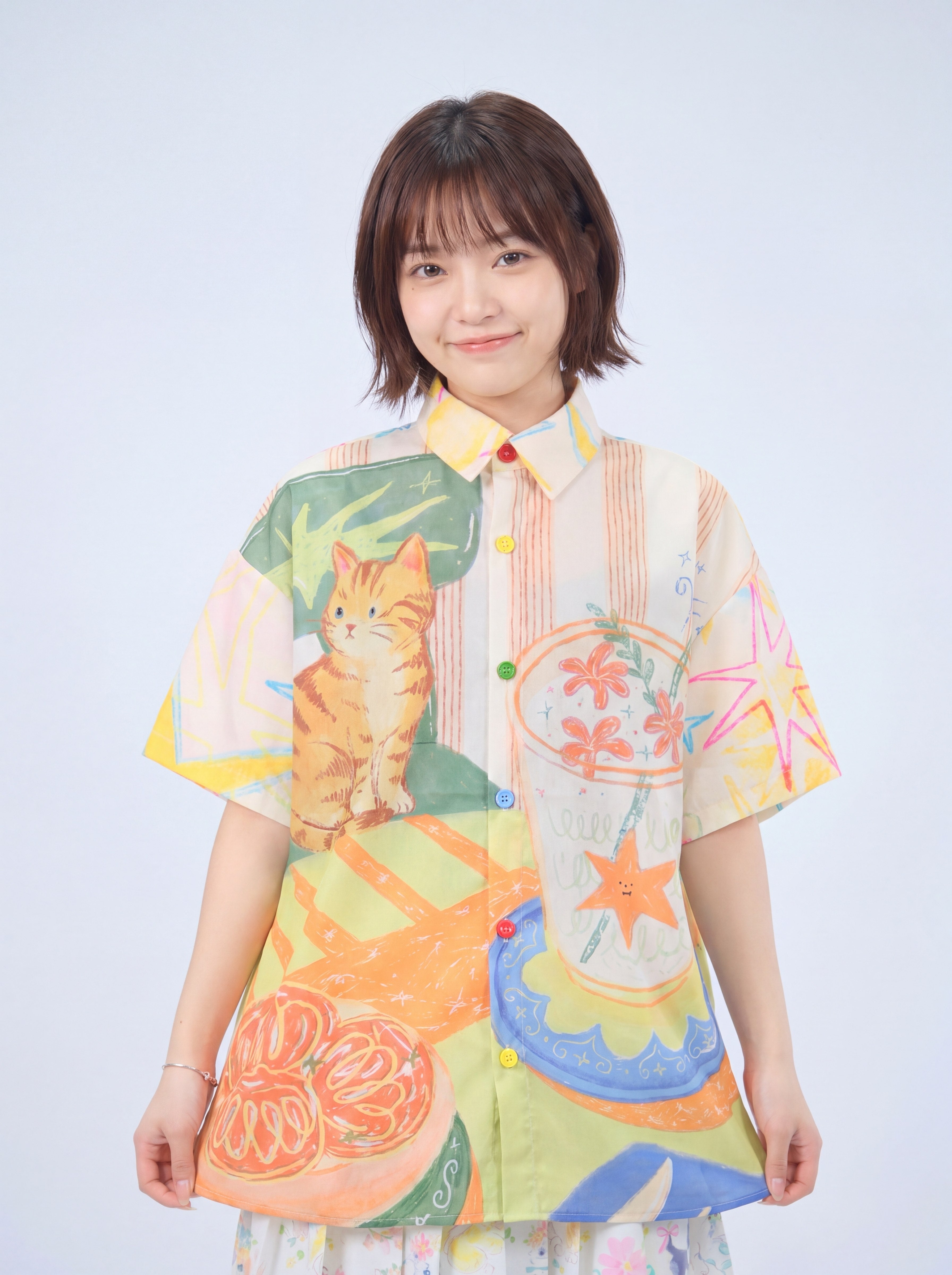 Retro Soda Print Shirt - MeowMeow Bug by Land Decora