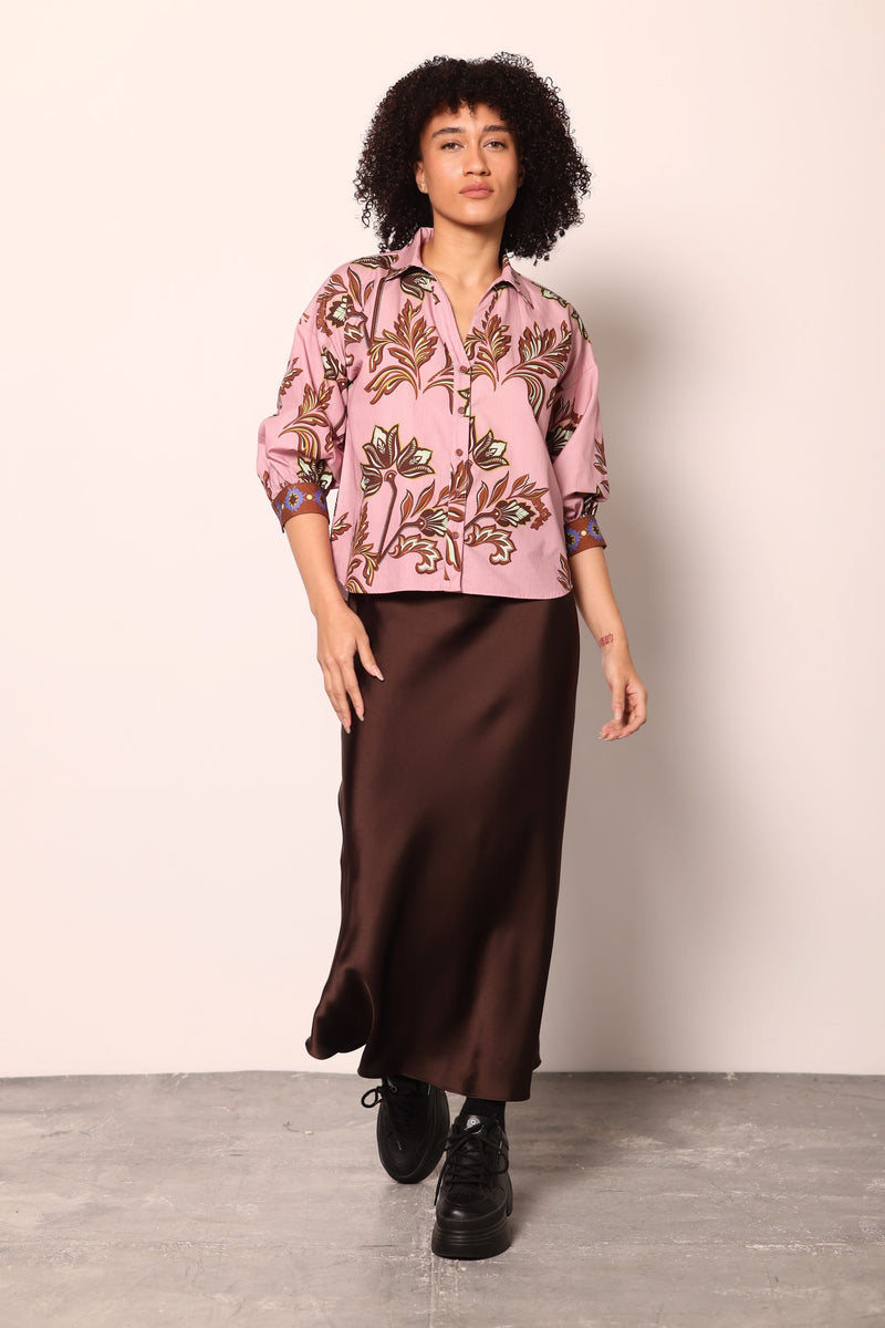 FLORAL MOTIFS ELSA TOP by Maude Vivante