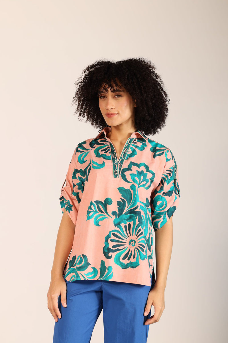 EMERALD BLUSH GISELLE TOP by Maude Vivante