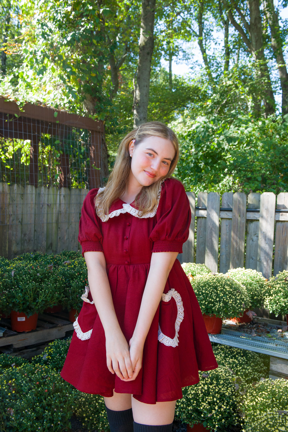 Red Velvet Gumdrop Dress by Miss Candyholic