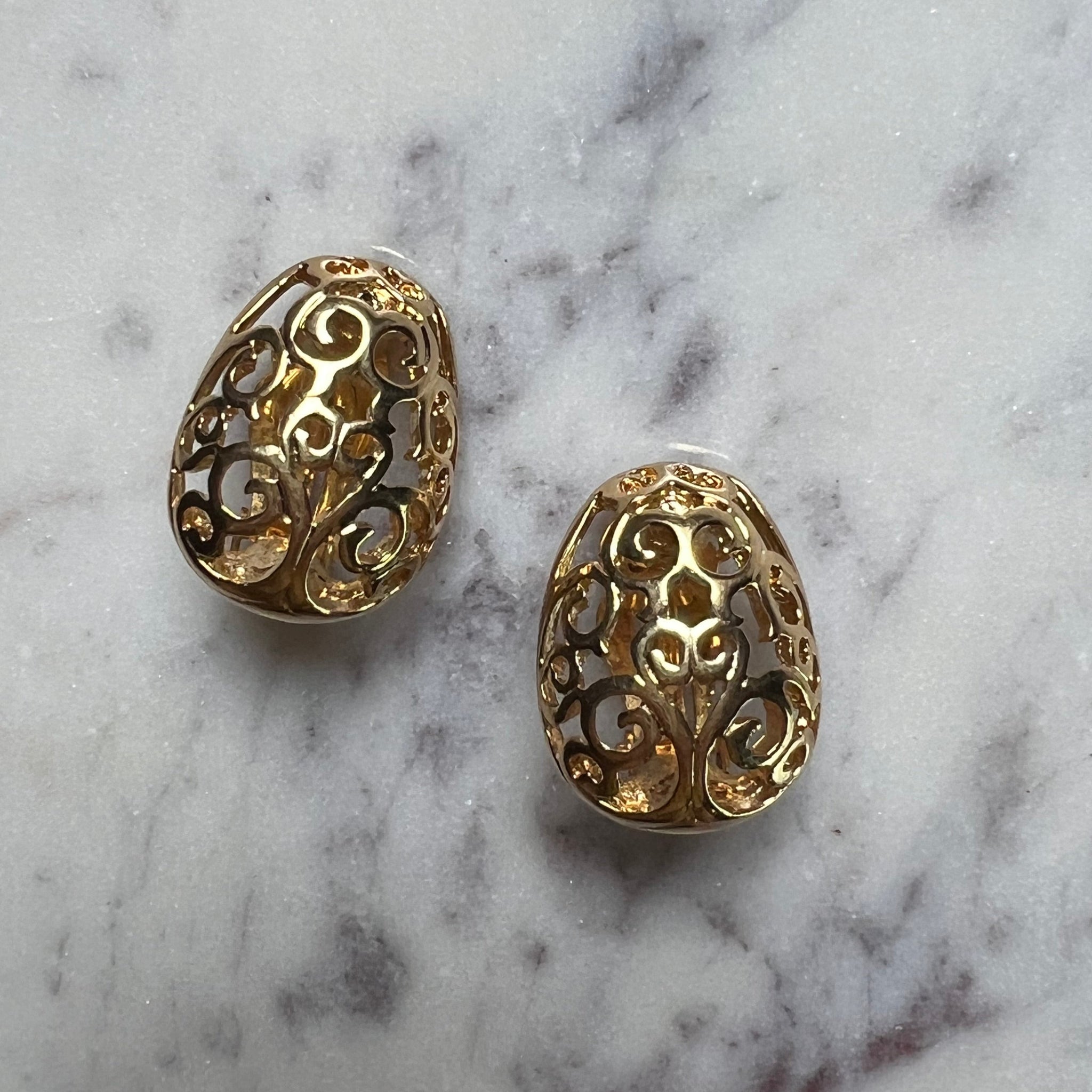 YSL Vintage Arabesque Earrings by The Vintage New Yorker